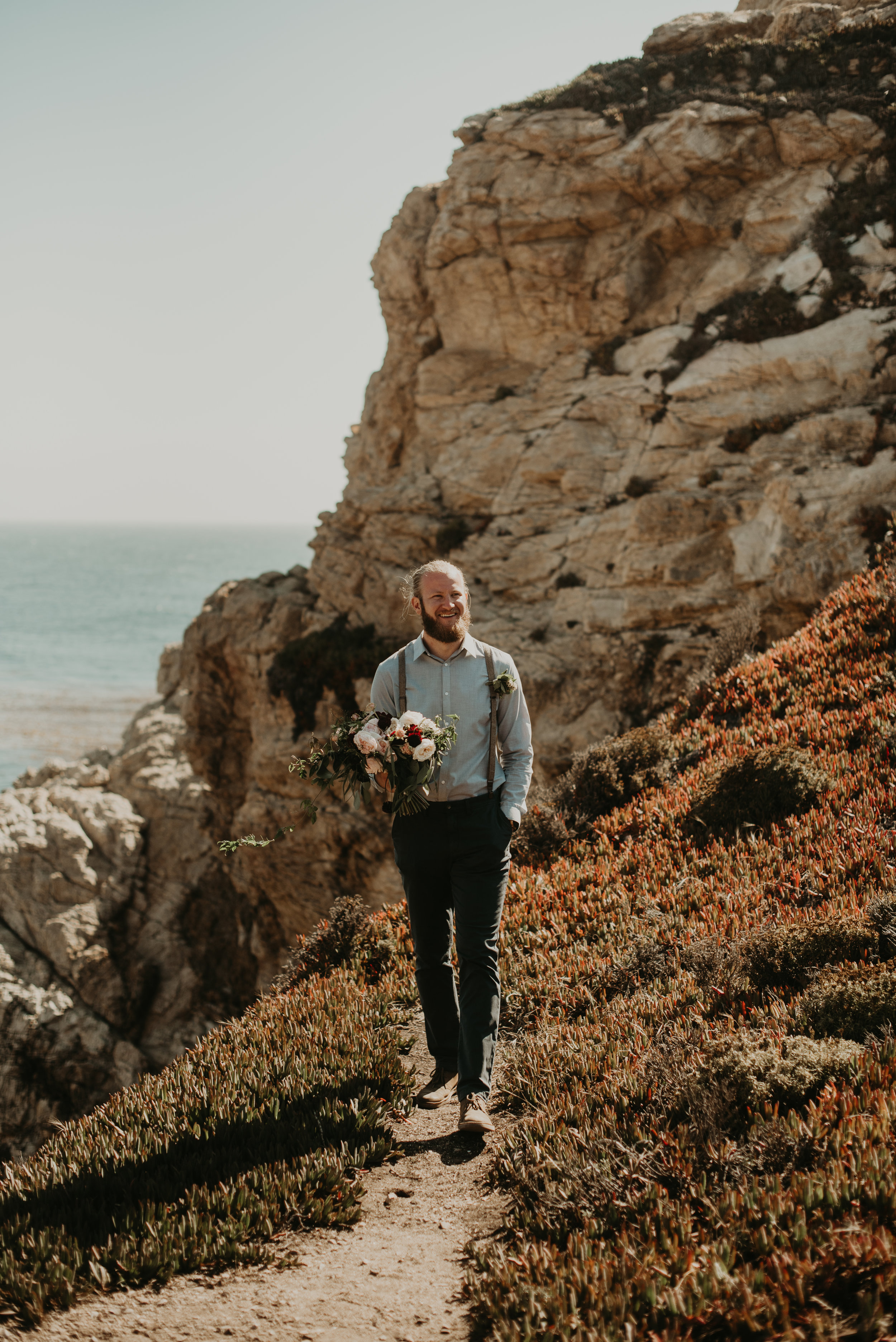 Joanna + Brian West Coast Intimate Adventure Wedding in Big Sur, CA by Seattle Wedding Photographer Kamra Fuller Photography