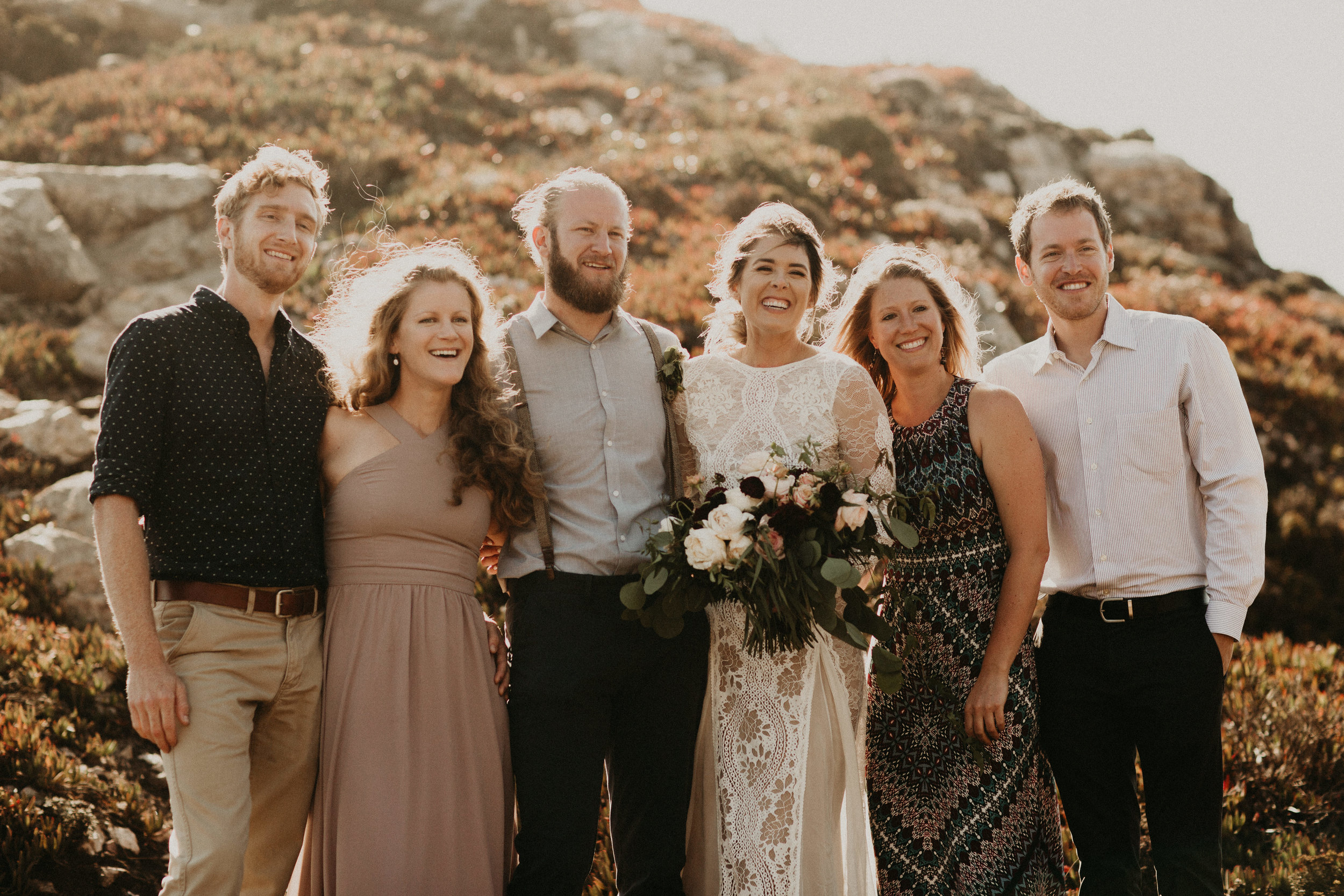 Joanna + Brian West Coast Intimate Adventure Wedding in Big Sur, CA by Seattle Wedding Photographer Kamra Fuller Photography