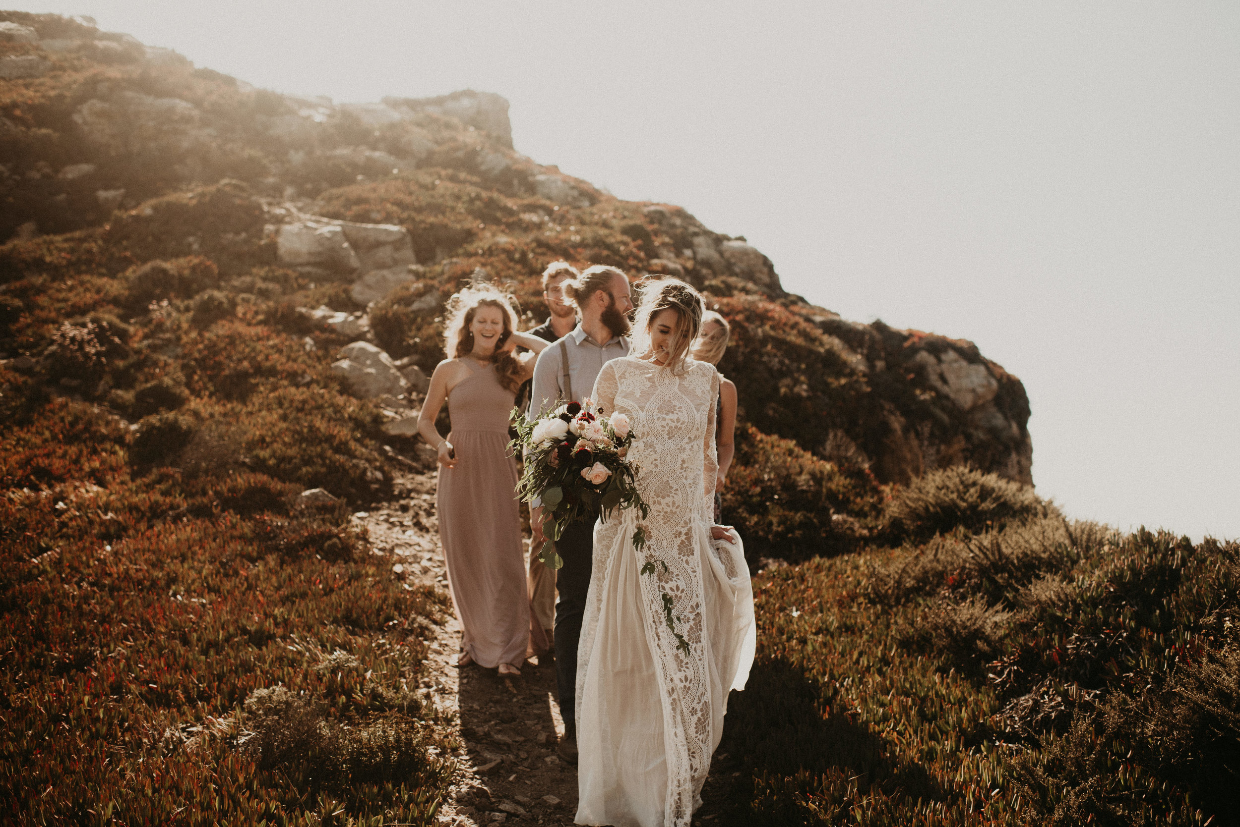 Joanna + Brian West Coast Intimate Adventure Wedding in Big Sur, CA by Seattle Wedding Photographer Kamra Fuller Photography