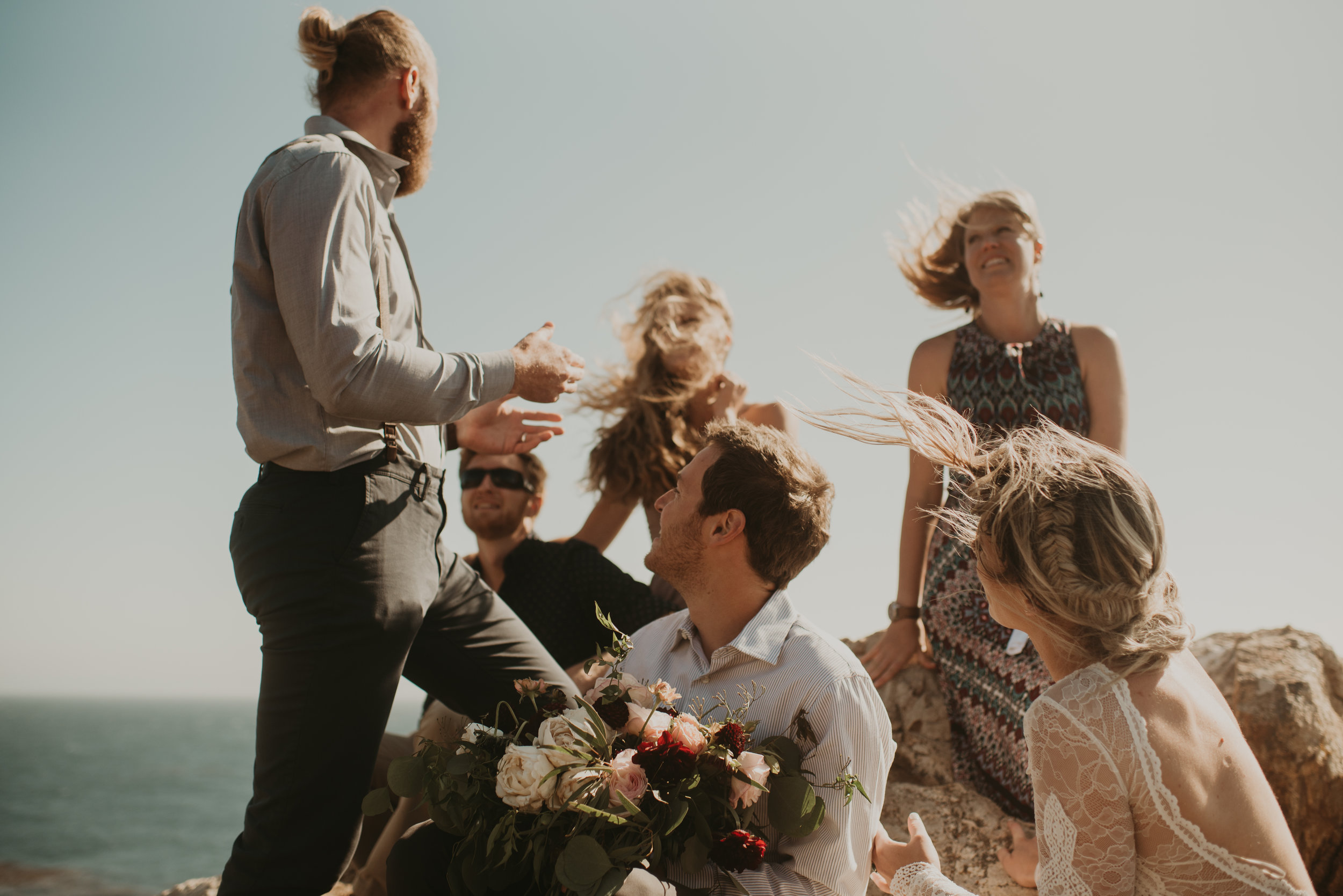 Joanna + Brian West Coast Intimate Adventure Wedding in Big Sur, CA by Seattle Wedding Photographer Kamra Fuller Photography