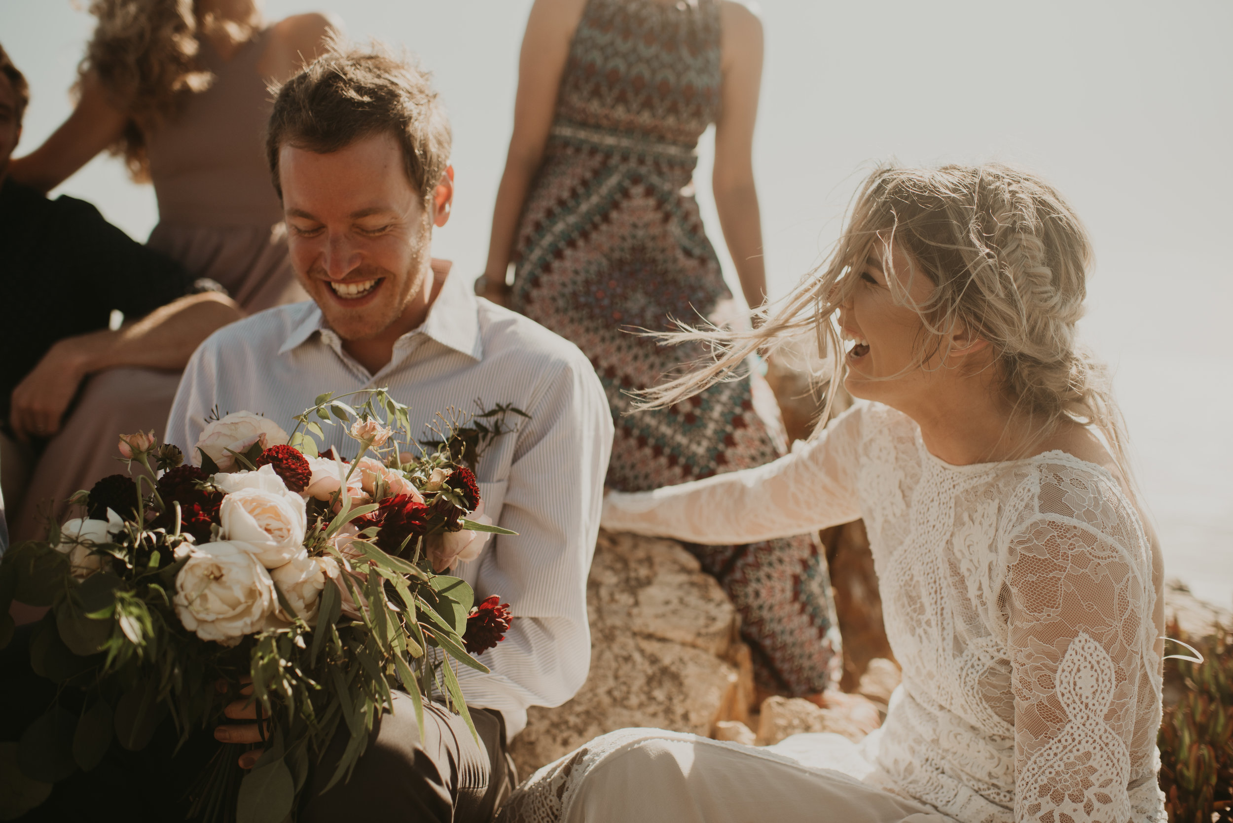 Joanna + Brian West Coast Intimate Adventure Wedding in Big Sur, CA by Seattle Wedding Photographer Kamra Fuller Photography