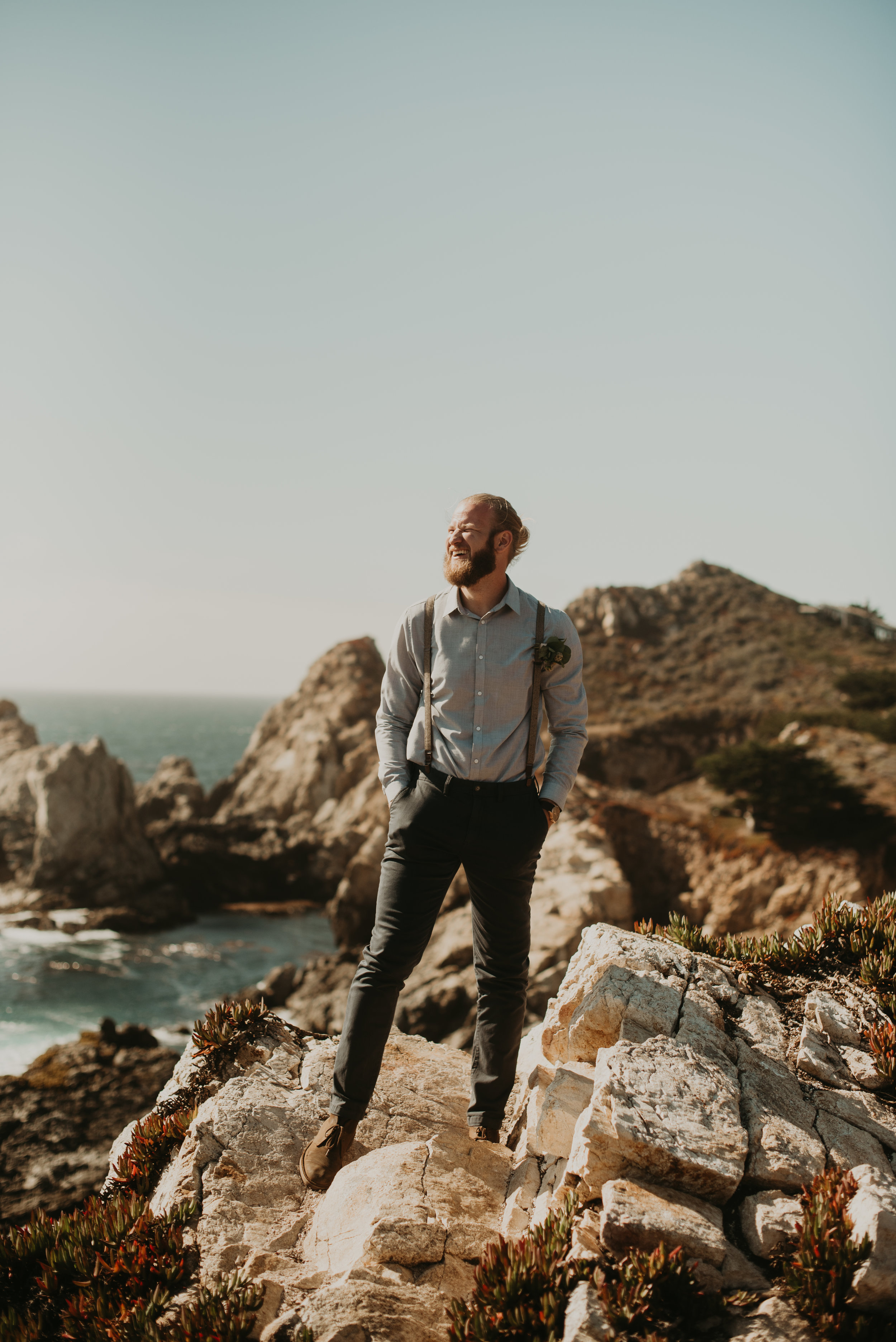 Joanna + Brian West Coast Intimate Adventure Wedding in Big Sur, CA by Seattle Wedding Photographer Kamra Fuller Photography