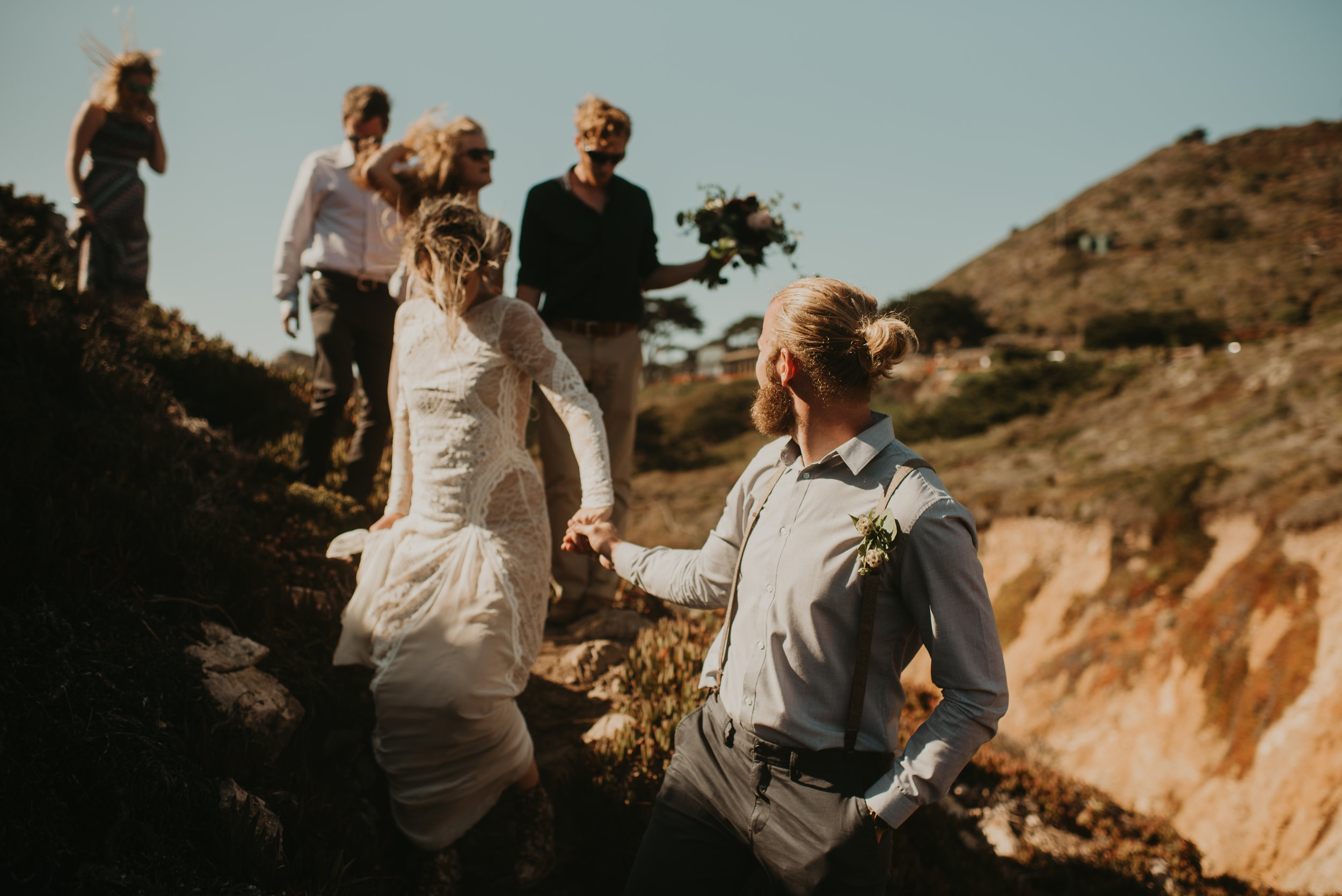 Joanna + Brian West Coast Intimate Adventure Wedding in Big Sur, CA by Seattle Wedding Photographer Kamra Fuller Photography