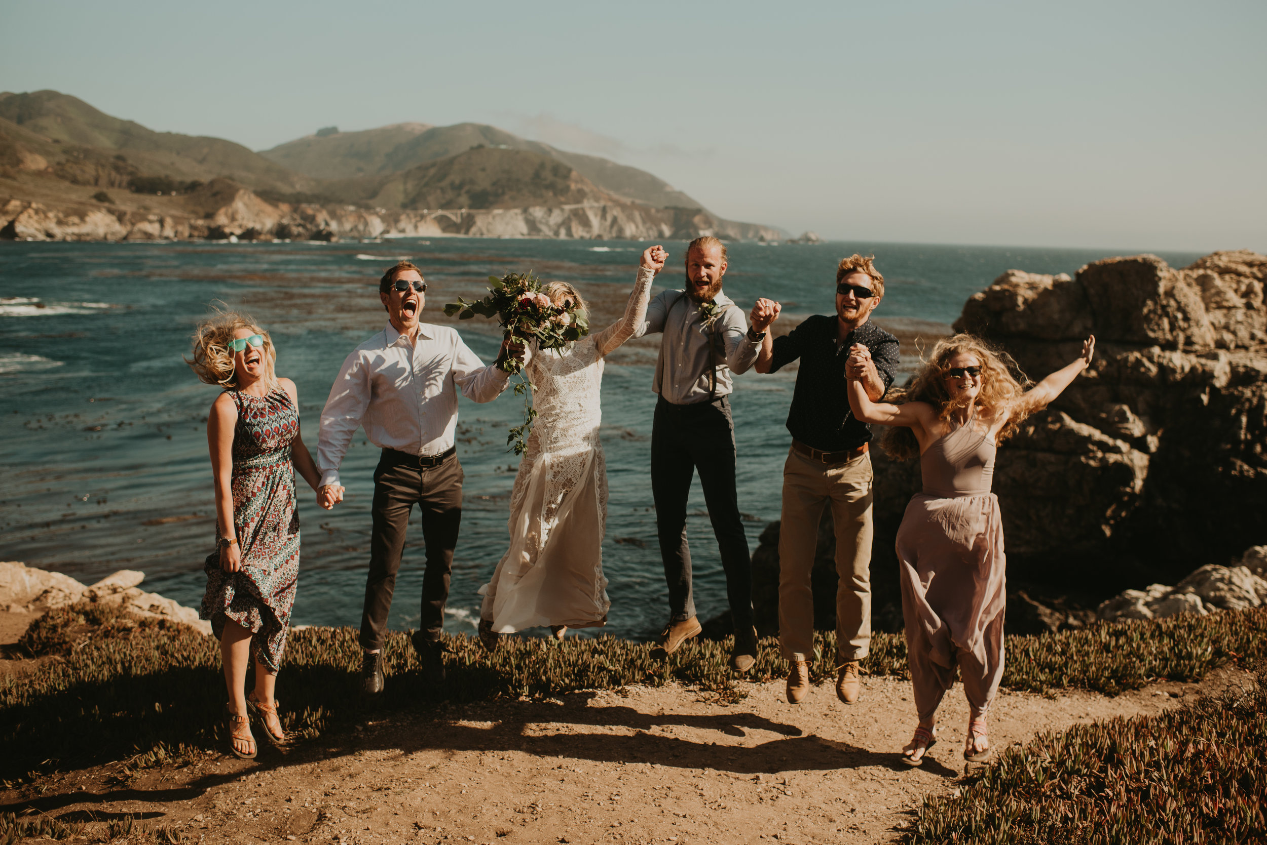 Joanna + Brian West Coast Intimate Adventure Wedding in Big Sur, CA by Seattle Wedding Photographer Kamra Fuller Photography