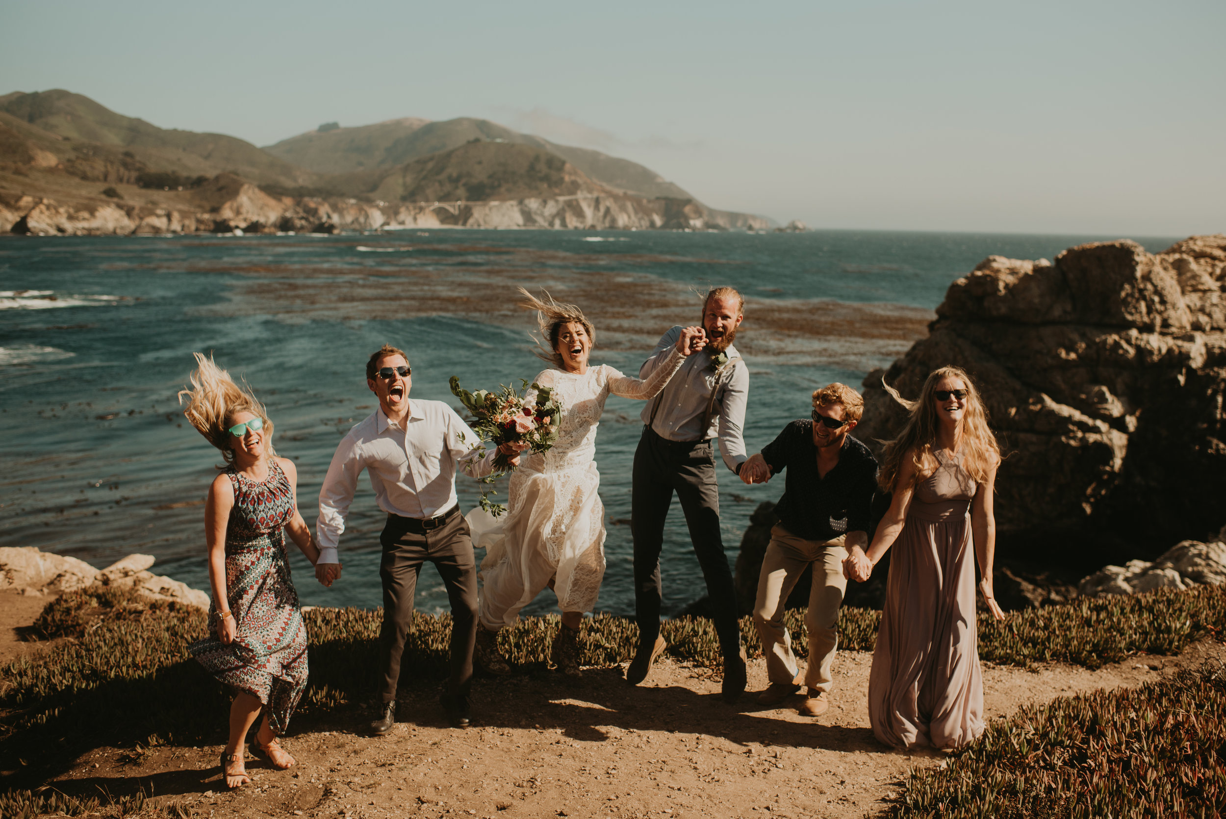 Joanna + Brian West Coast Intimate Adventure Wedding in Big Sur, CA by Seattle Wedding Photographer Kamra Fuller Photography