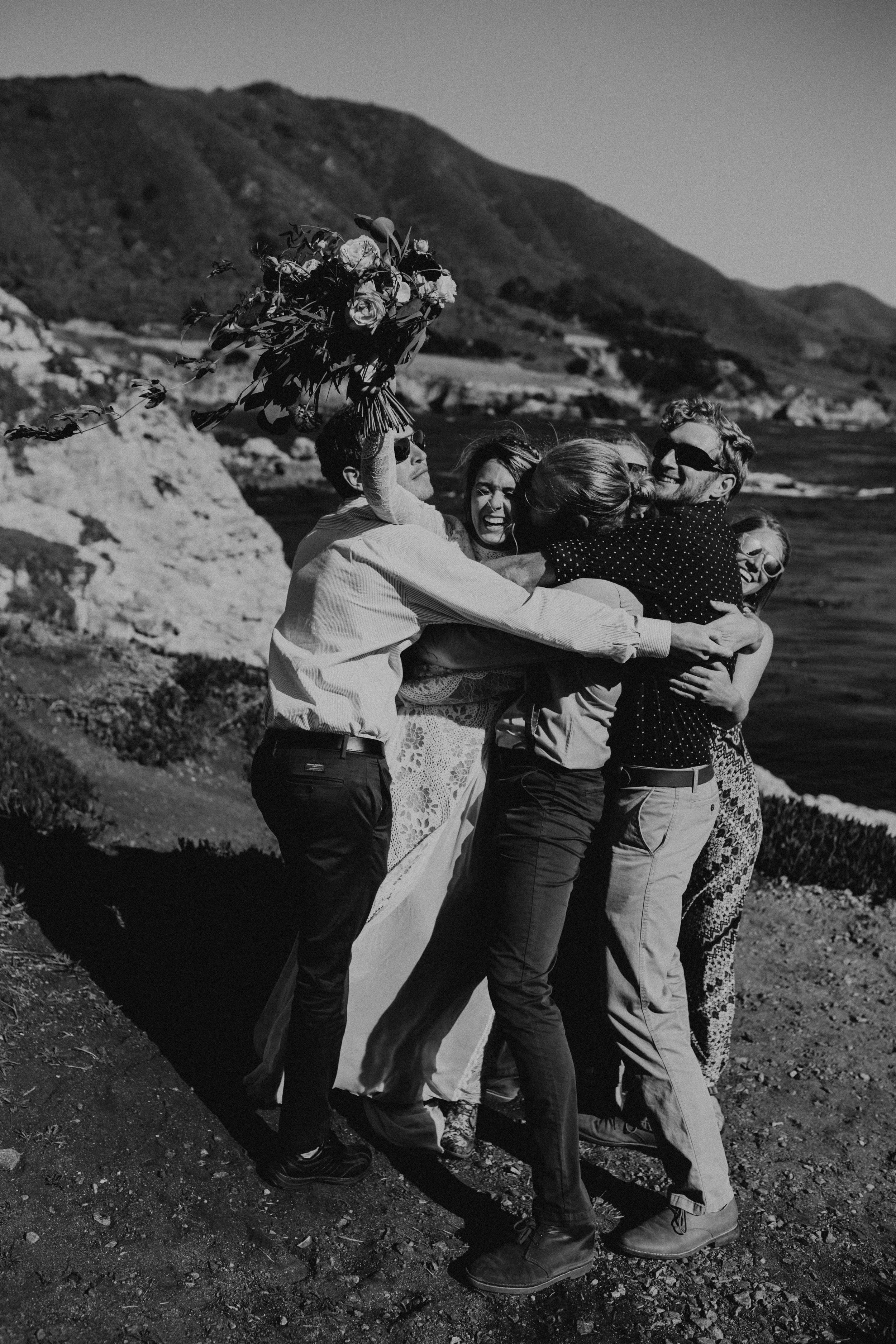 Joanna + Brian West Coast Intimate Adventure Wedding in Big Sur, CA by Seattle Wedding Photographer Kamra Fuller Photography