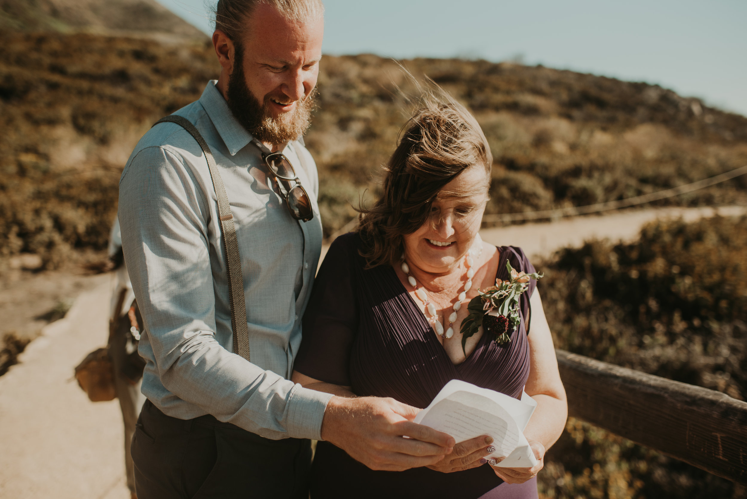 Joanna + Brian West Coast Intimate Adventure Wedding in Big Sur, CA by Seattle Wedding Photographer Kamra Fuller Photography