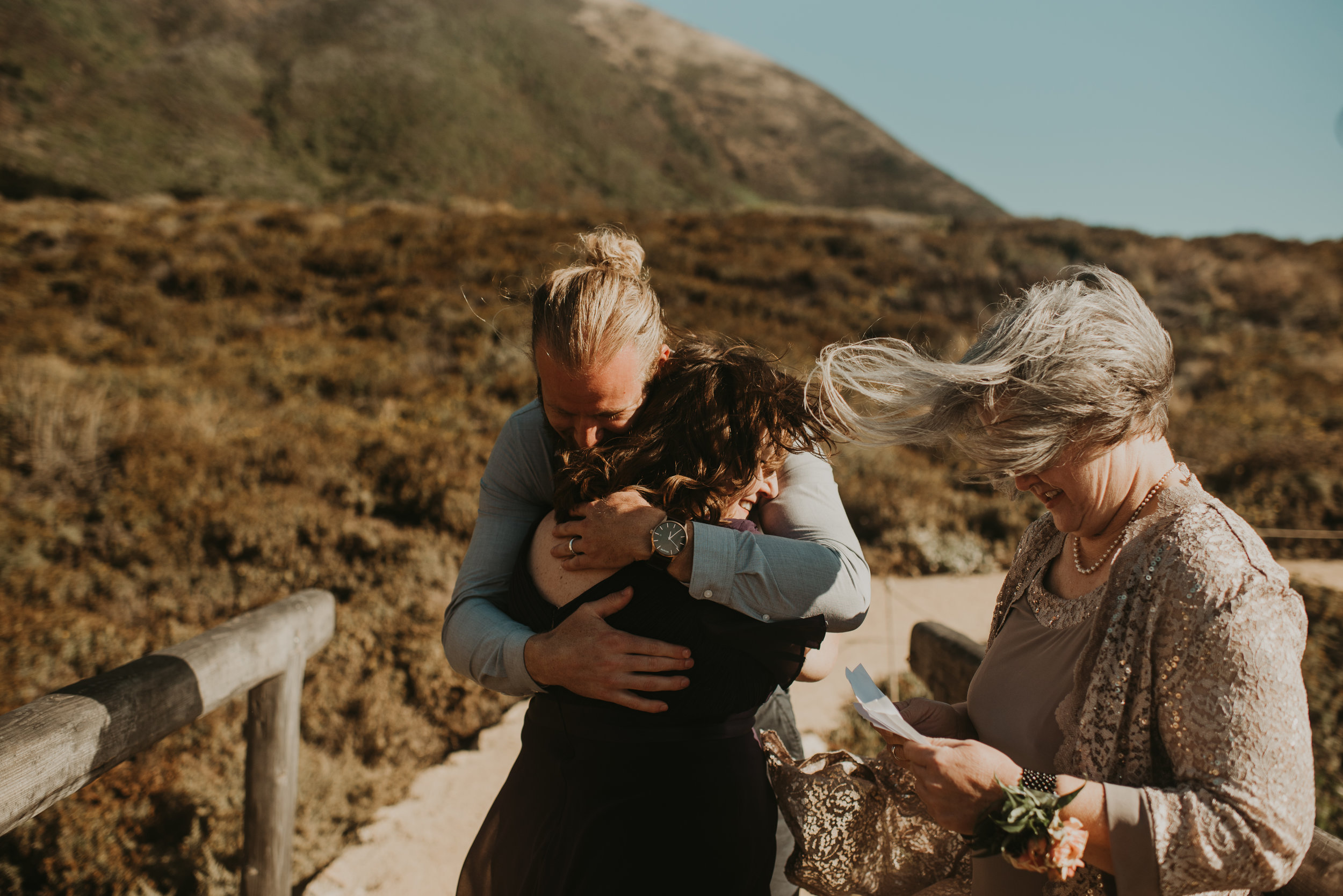 Joanna + Brian West Coast Intimate Adventure Wedding in Big Sur, CA by Seattle Wedding Photographer Kamra Fuller Photography