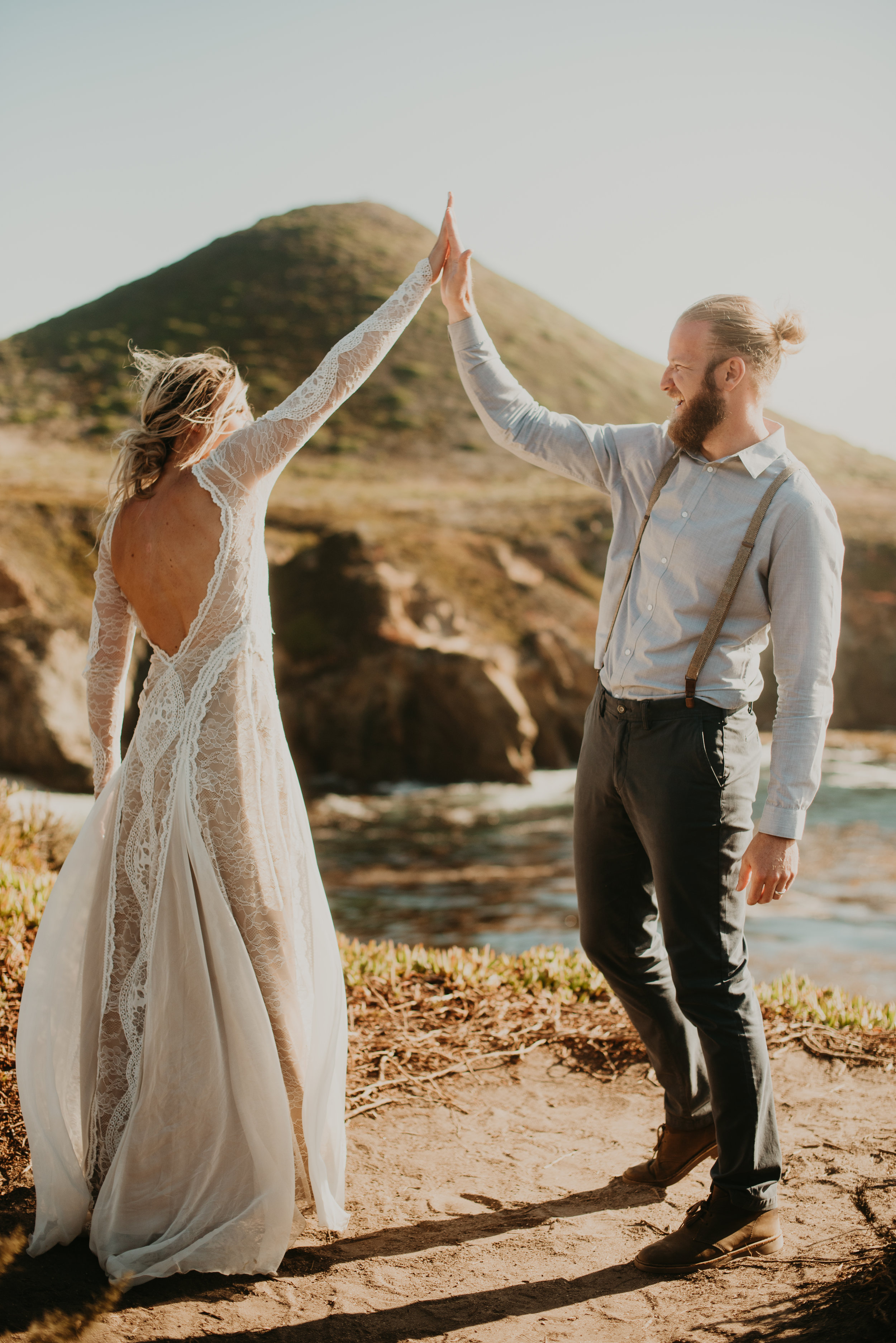 Joanna + Brian West Coast Intimate Adventure Wedding in Big Sur, CA by Seattle Wedding Photographer Kamra Fuller Photography