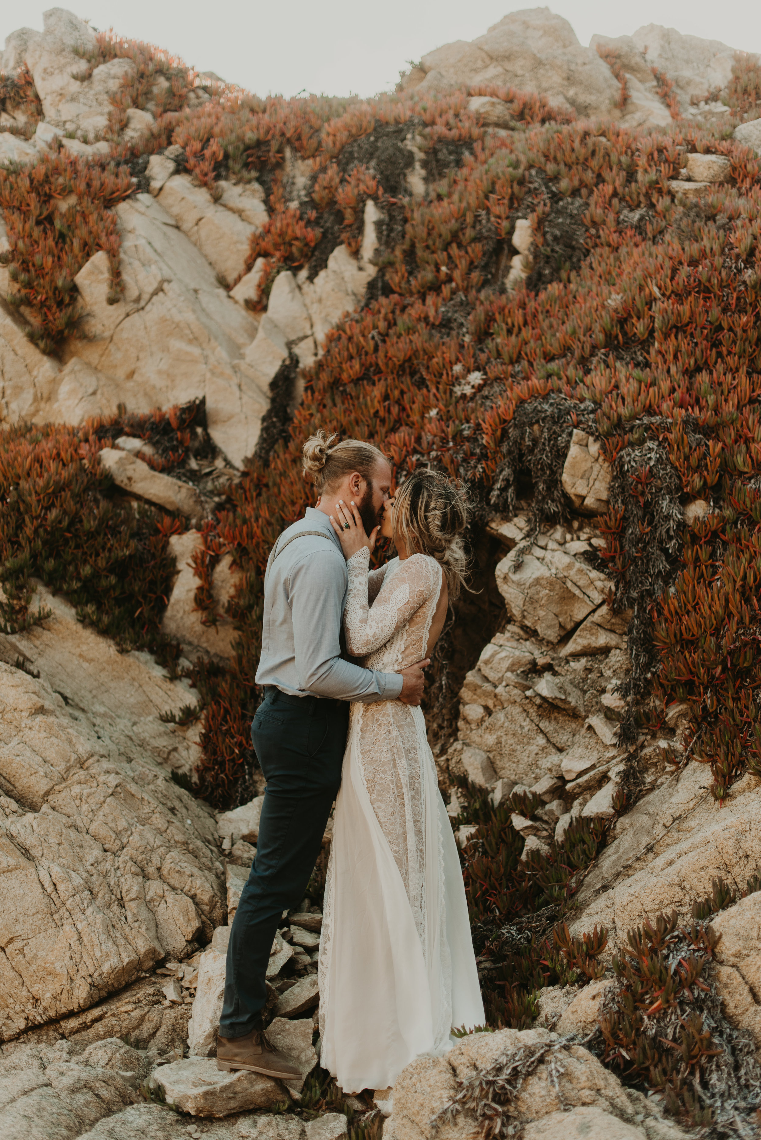 Joanna + Brian West Coast Intimate Adventure Wedding in Big Sur, CA by Seattle Wedding Photographer Kamra Fuller Photography