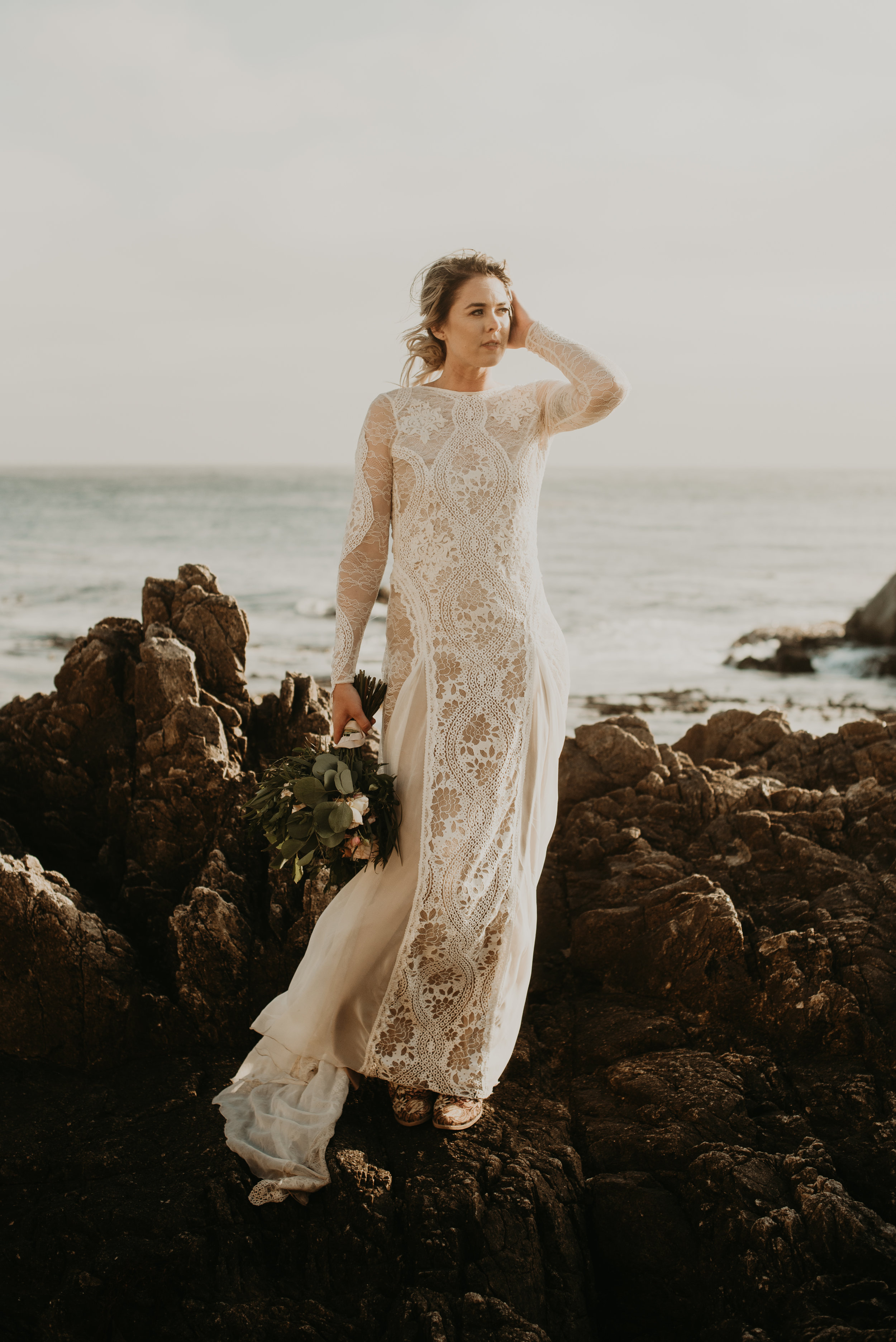 Joanna + Brian West Coast Intimate Adventure Wedding in Big Sur, CA by Seattle Wedding Photographer Kamra Fuller Photography