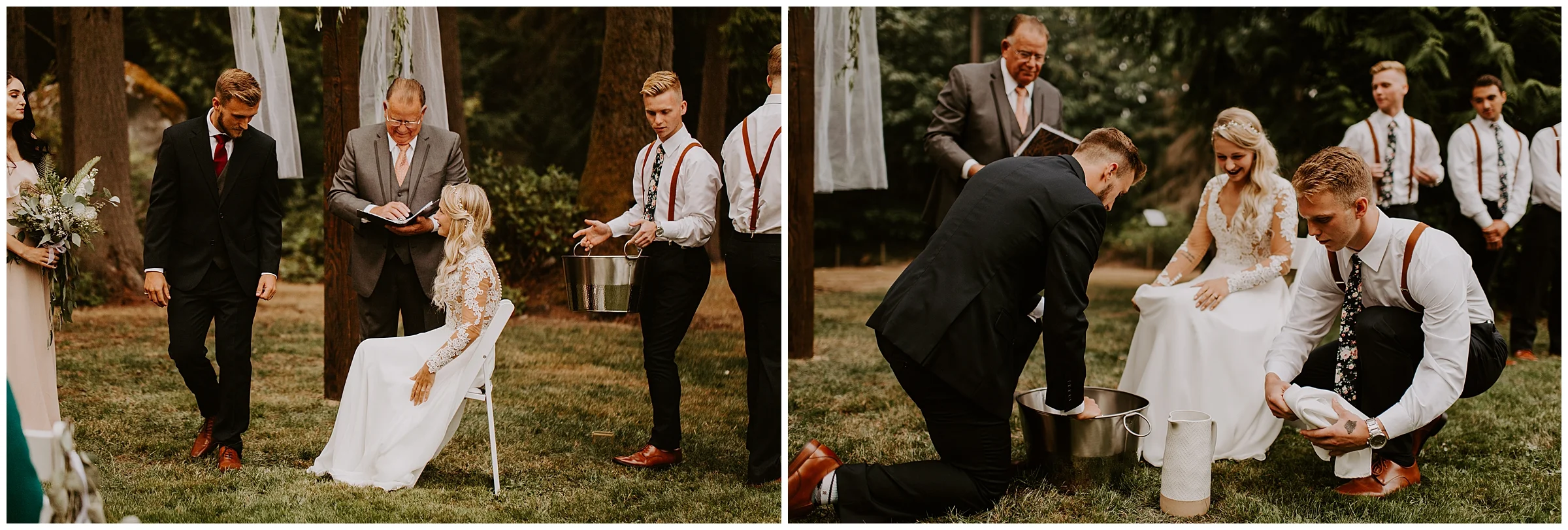 Cameo + Dawson's romantic backyard wedding in Olalla, WA by Seattle Wedding Photographer, Kamra Fuller Photography