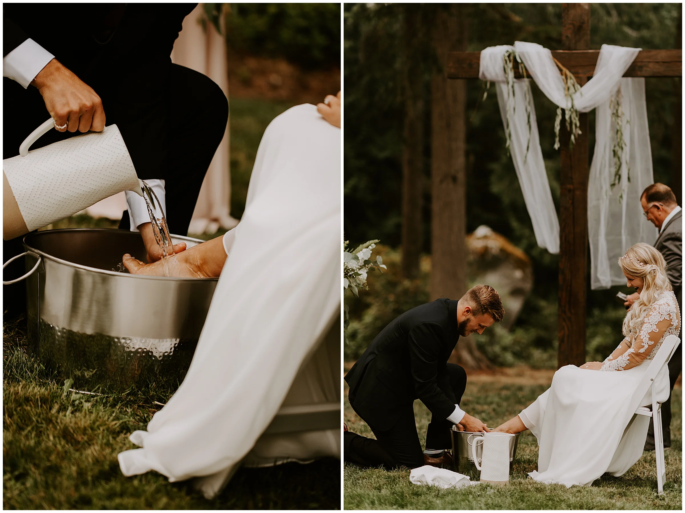 Cameo + Dawson's romantic backyard wedding in Olalla, WA by Seattle Wedding Photographer, Kamra Fuller Photography