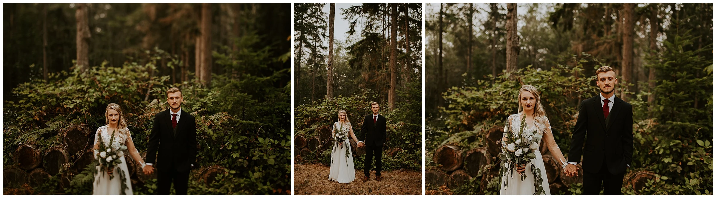 Cameo + Dawson's romantic backyard wedding in Olalla, WA by Seattle Wedding Photographer, Kamra Fuller Photography