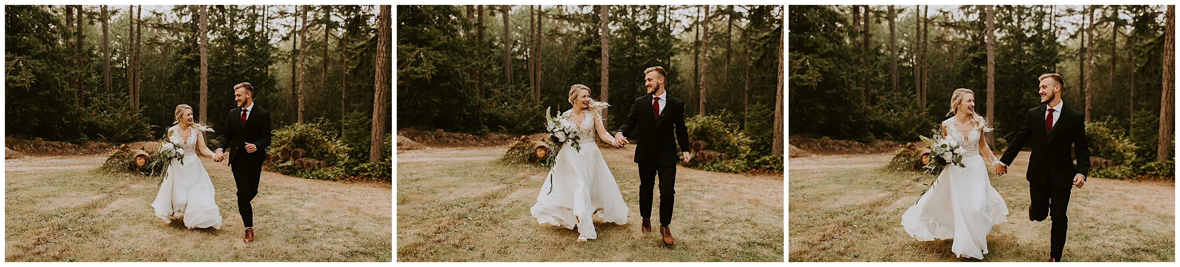Cameo + Dawson's romantic backyard wedding in Olalla, WA by Seattle Wedding Photographer, Kamra Fuller Photography