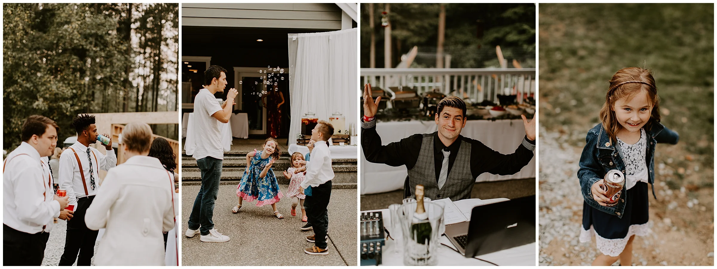 Cameo + Dawson's romantic backyard wedding in Olalla, WA by Seattle Wedding Photographer, Kamra Fuller Photography