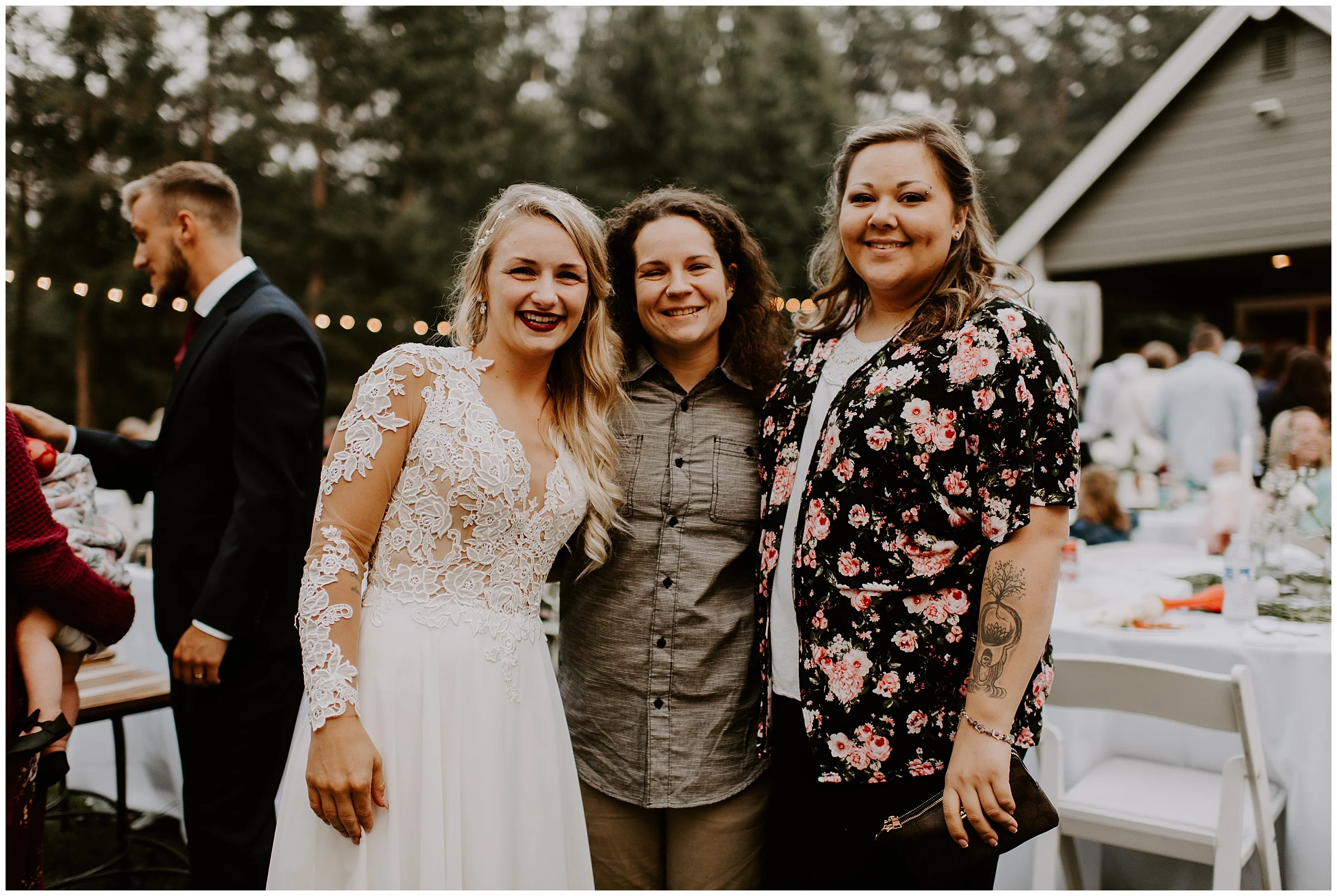 Cameo + Dawson's romantic backyard wedding in Olalla, WA by Seattle Wedding Photographer, Kamra Fuller Photography