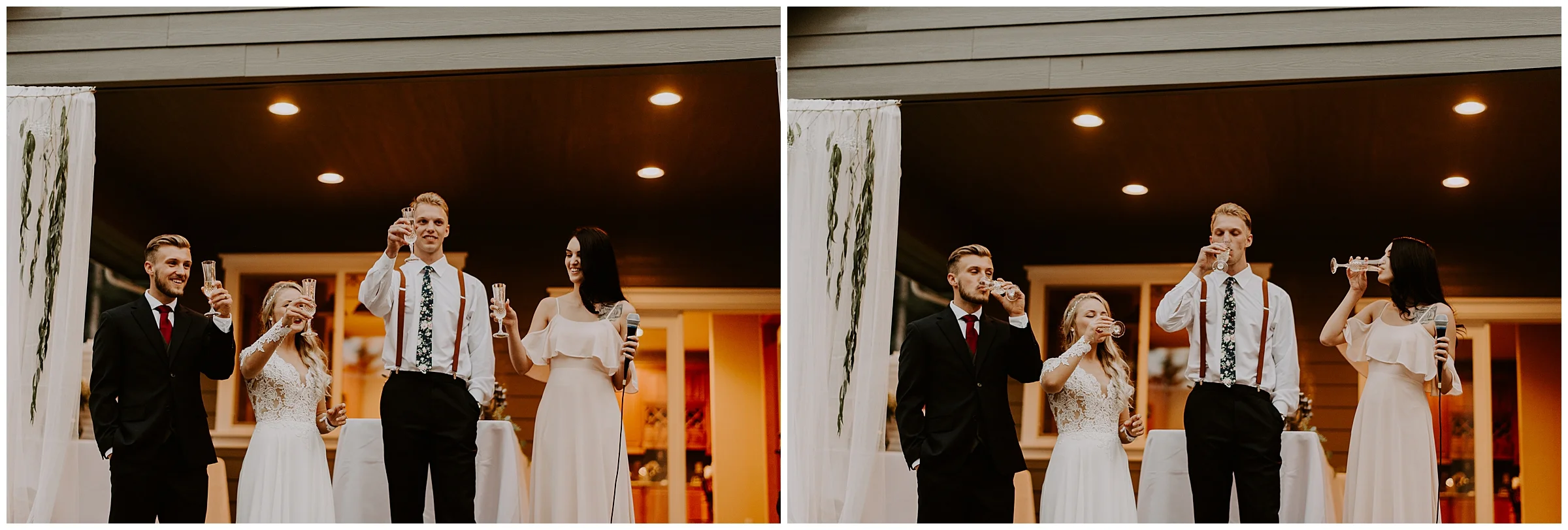 Cameo + Dawson's romantic backyard wedding in Olalla, WA by Seattle Wedding Photographer, Kamra Fuller Photography