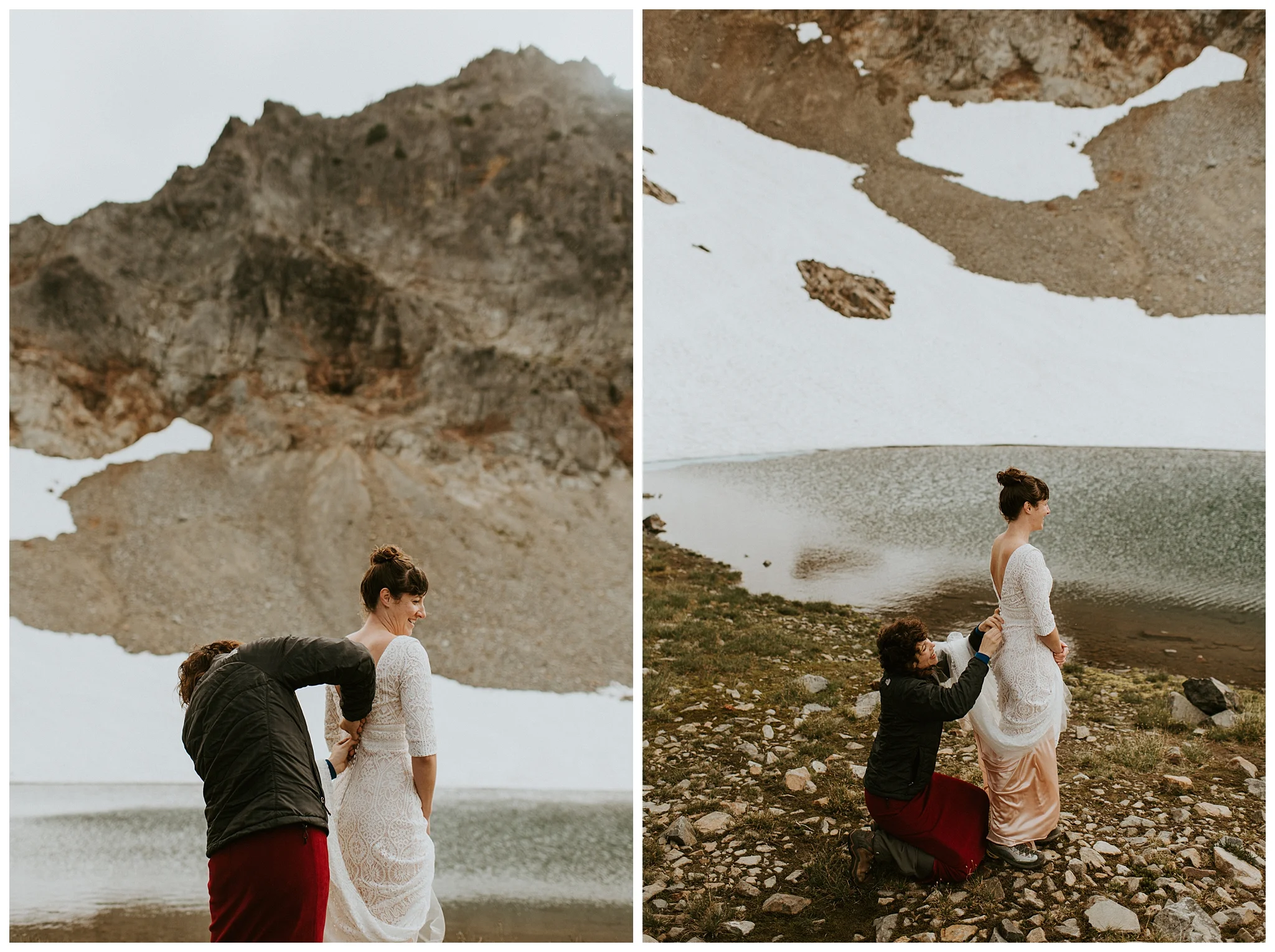 Pinnacle Peak Adventure Elopement at Mt. Rainier National Park by Seattle Elopement Photographer, Kamra Fuller Photography - Seattle Wedding Photographer