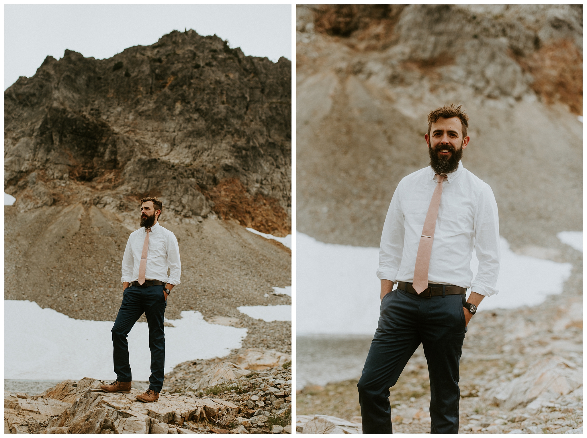 Pinnacle Peak Adventure Elopement at Mt. Rainier National Park by Seattle Elopement Photographer, Kamra Fuller Photography - Seattle Wedding Photographer