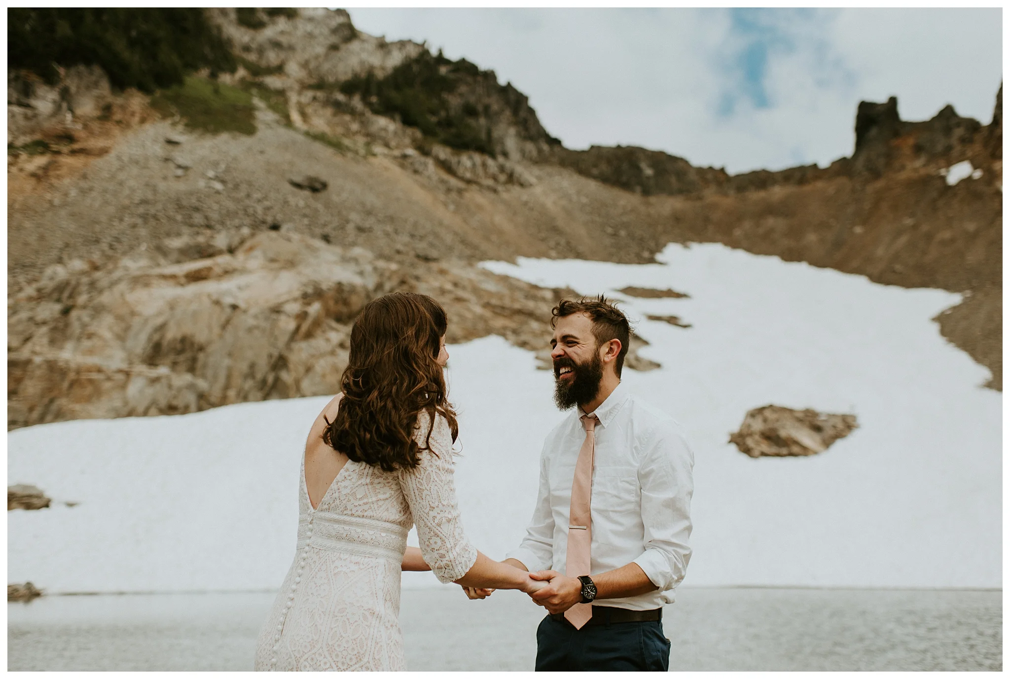 Pinnacle Peak Adventure Elopement at Mt. Rainier National Park by Seattle Elopement Photographer, Kamra Fuller Photography - Seattle Wedding Photographer