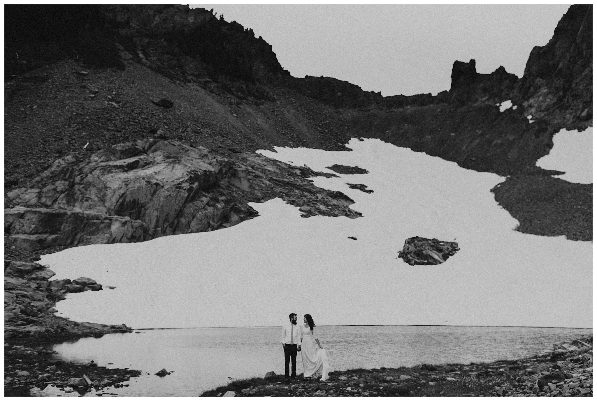 Pinnacle Peak Adventure Elopement at Mt. Rainier National Park by Seattle Elopement Photographer, Kamra Fuller Photography - Seattle Wedding Photographer