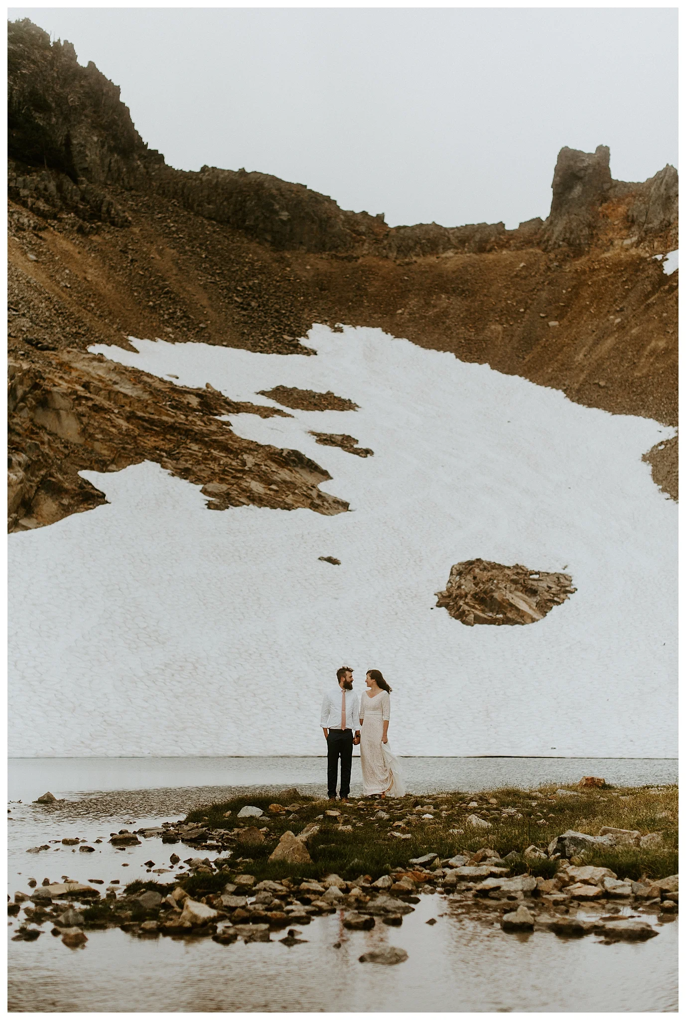 Pinnacle Peak Adventure Elopement at Mt. Rainier National Park by Seattle Elopement Photographer, Kamra Fuller Photography - Seattle Wedding Photographer