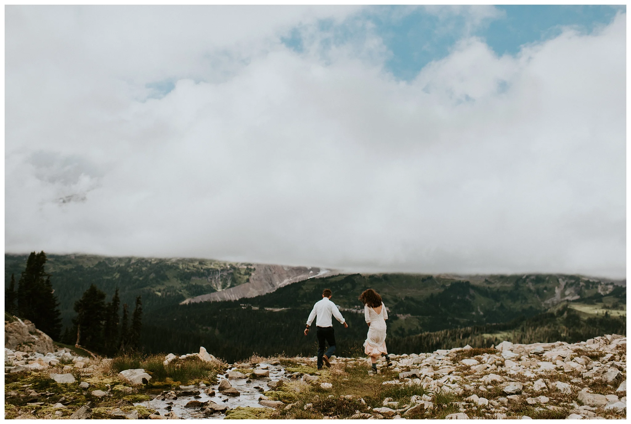 Pinnacle Peak Adventure Elopement at Mt. Rainier National Park by Seattle Elopement Photographer, Kamra Fuller Photography - Seattle Wedding Photographer