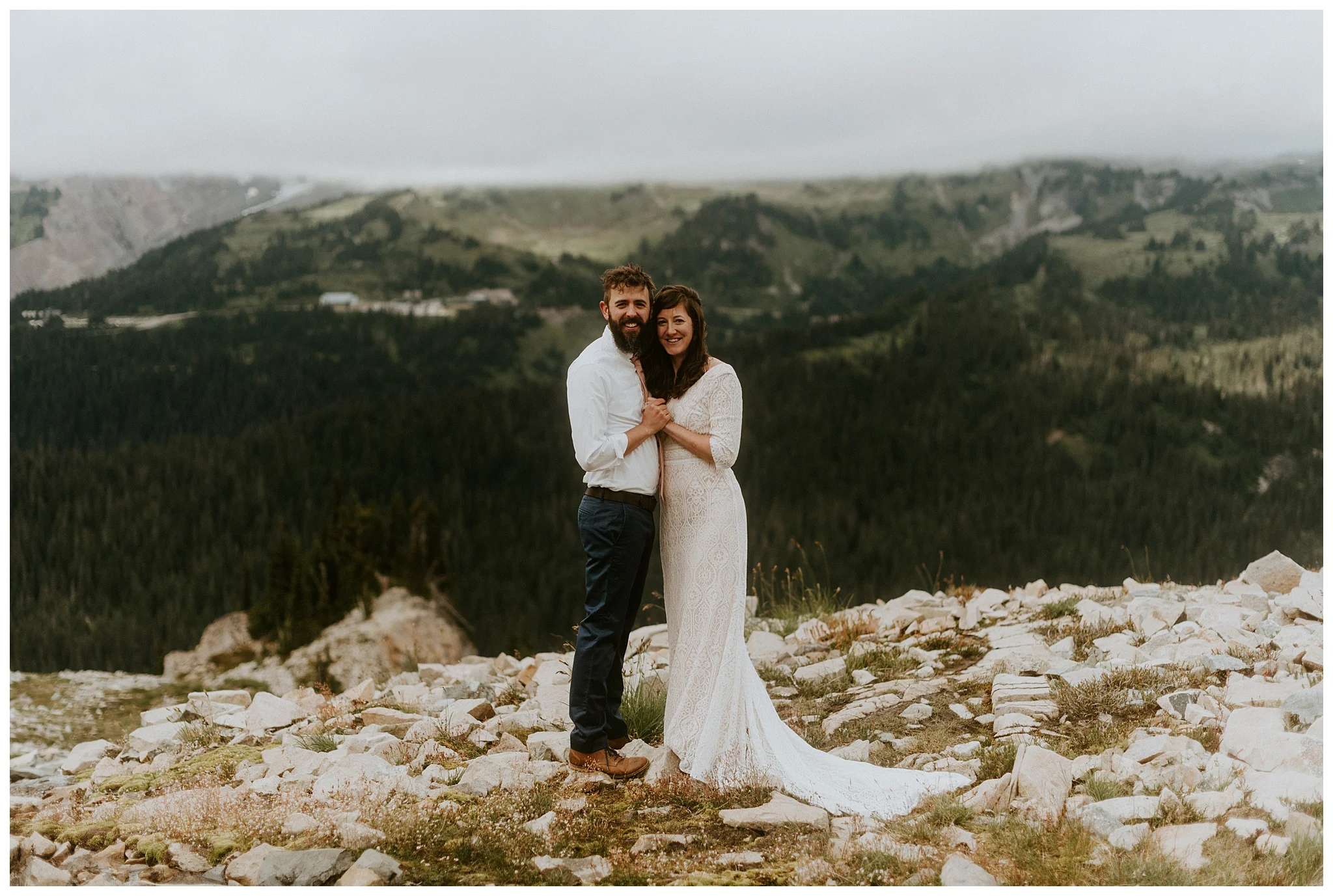 Pinnacle Peak Adventure Elopement at Mt. Rainier National Park by Seattle Elopement Photographer, Kamra Fuller Photography - Seattle Wedding Photographer
