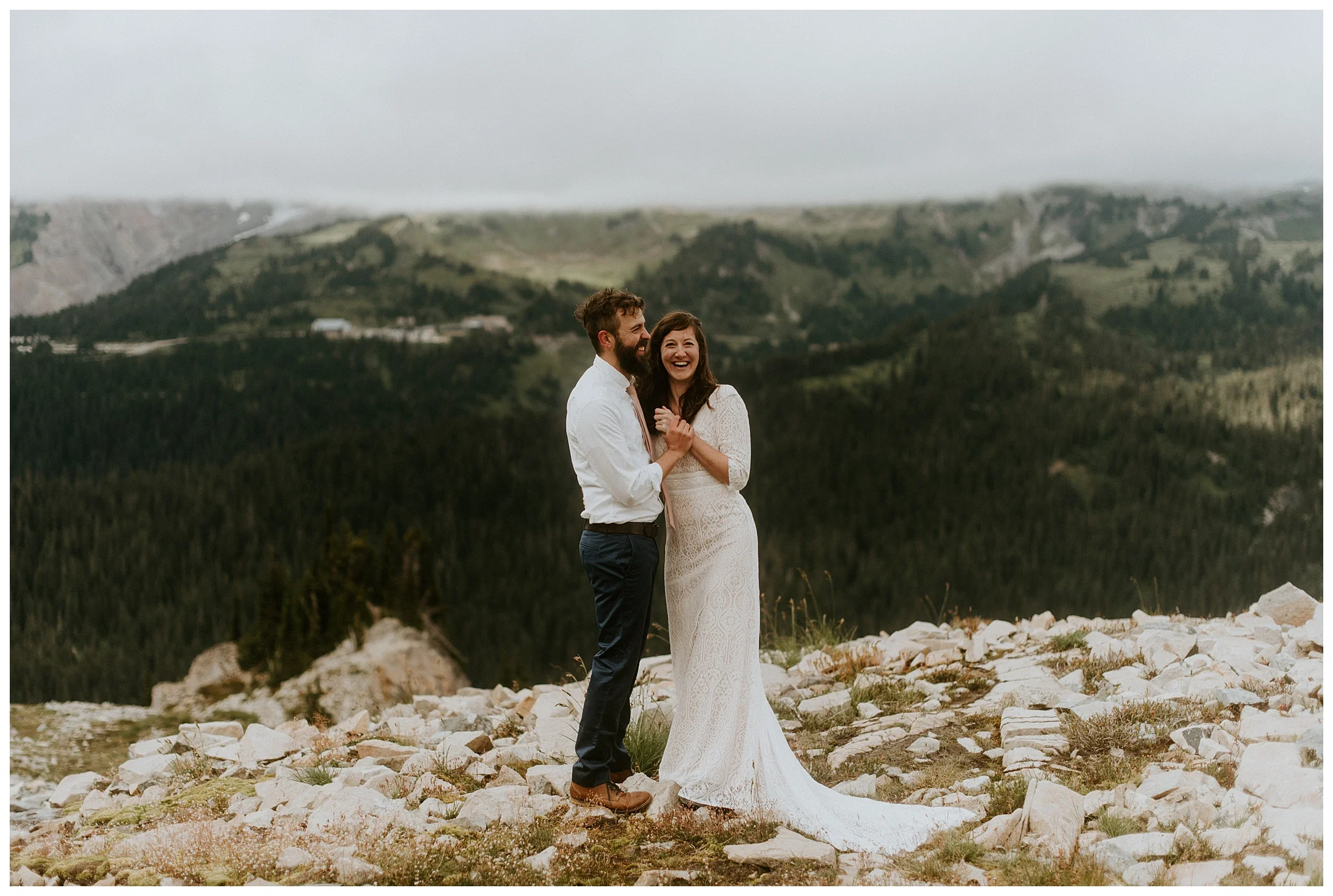 Pinnacle Peak Adventure Elopement at Mt. Rainier National Park by Seattle Elopement Photographer, Kamra Fuller Photography - Seattle Wedding Photographer