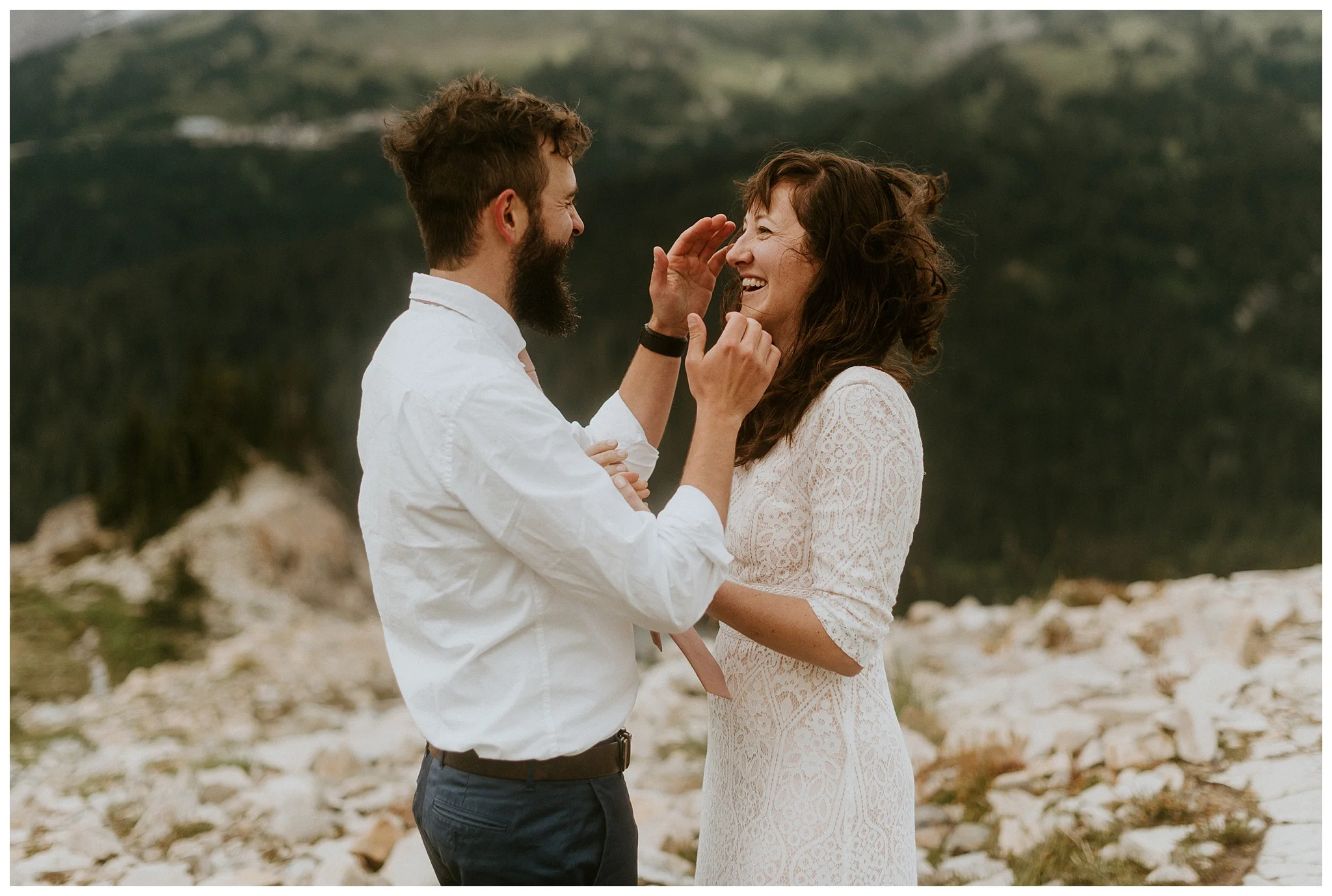 Pinnacle Peak Adventure Elopement at Mt. Rainier National Park by Seattle Elopement Photographer, Kamra Fuller Photography - Seattle Wedding Photographer