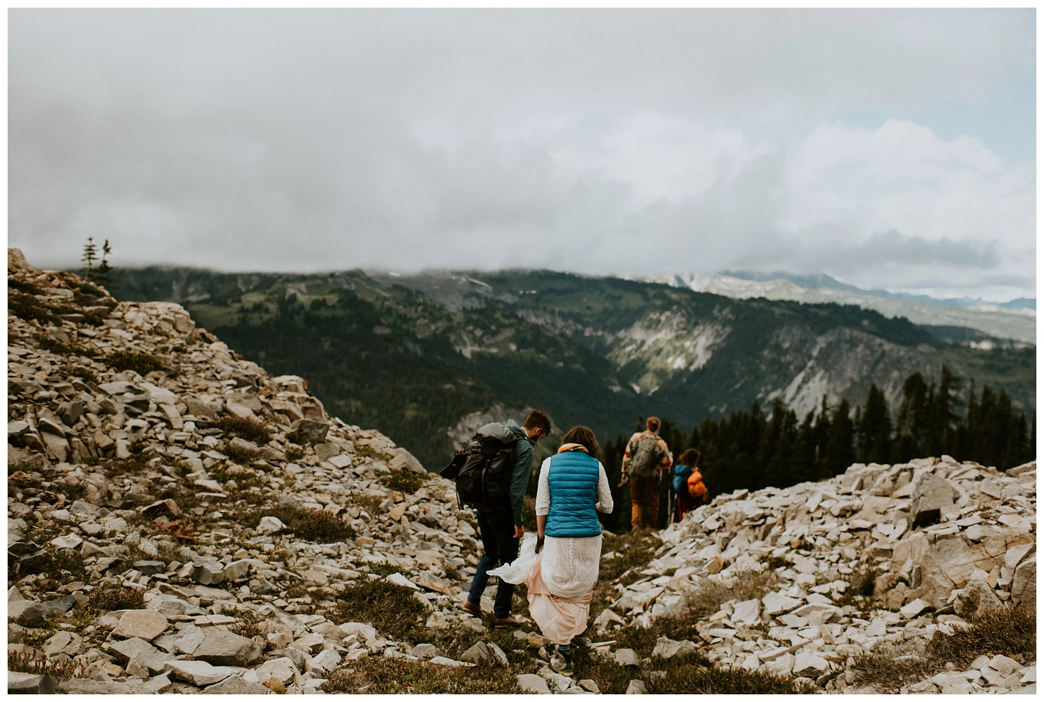 Pinnacle Peak Adventure Elopement at Mt. Rainier National Park by Seattle Elopement Photographer, Kamra Fuller Photography - Seattle Wedding Photographer