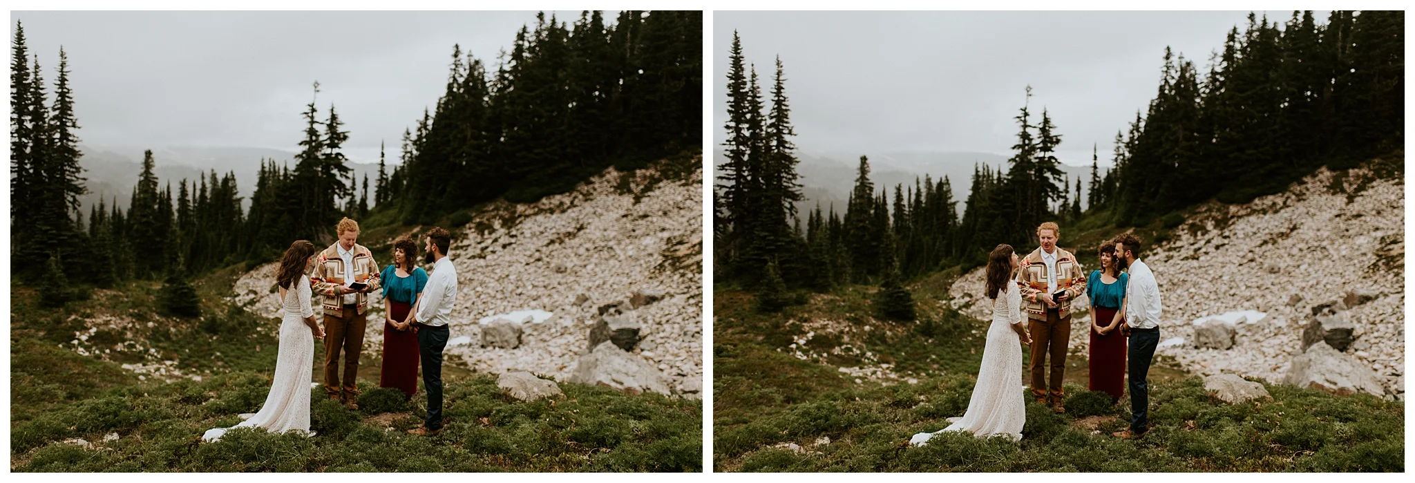 Pinnacle Peak Adventure Elopement at Mt. Rainier National Park by Seattle Elopement Photographer, Kamra Fuller Photography - Seattle Wedding Photographer