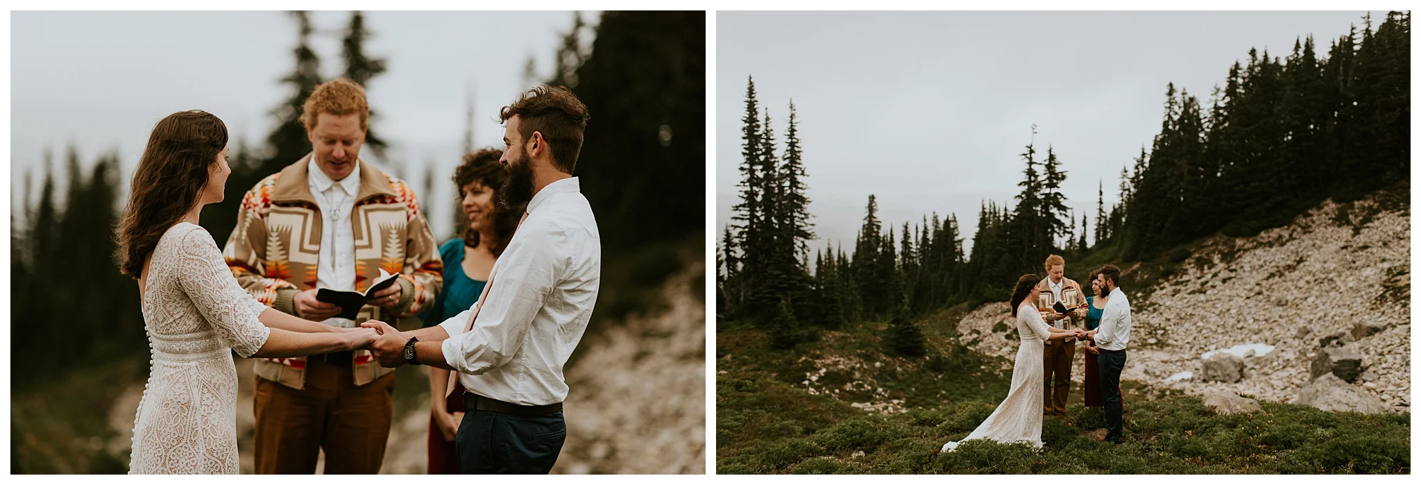 Pinnacle Peak Adventure Elopement at Mt. Rainier National Park by Seattle Elopement Photographer, Kamra Fuller Photography - Seattle Wedding Photographer