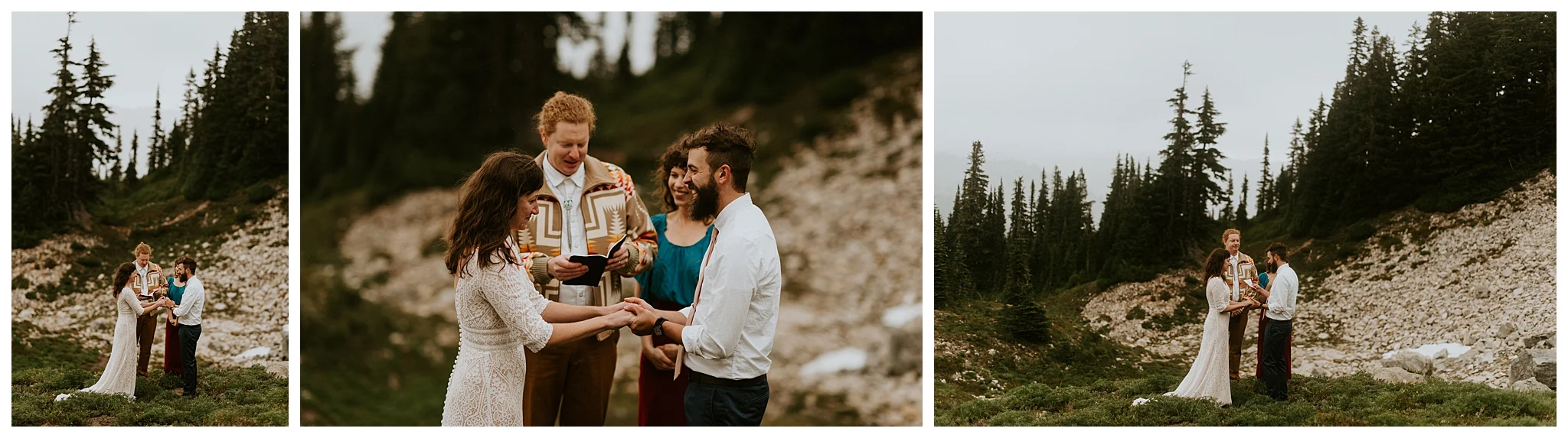 Pinnacle Peak Adventure Elopement at Mt. Rainier National Park by Seattle Elopement Photographer, Kamra Fuller Photography - Seattle Wedding Photographer