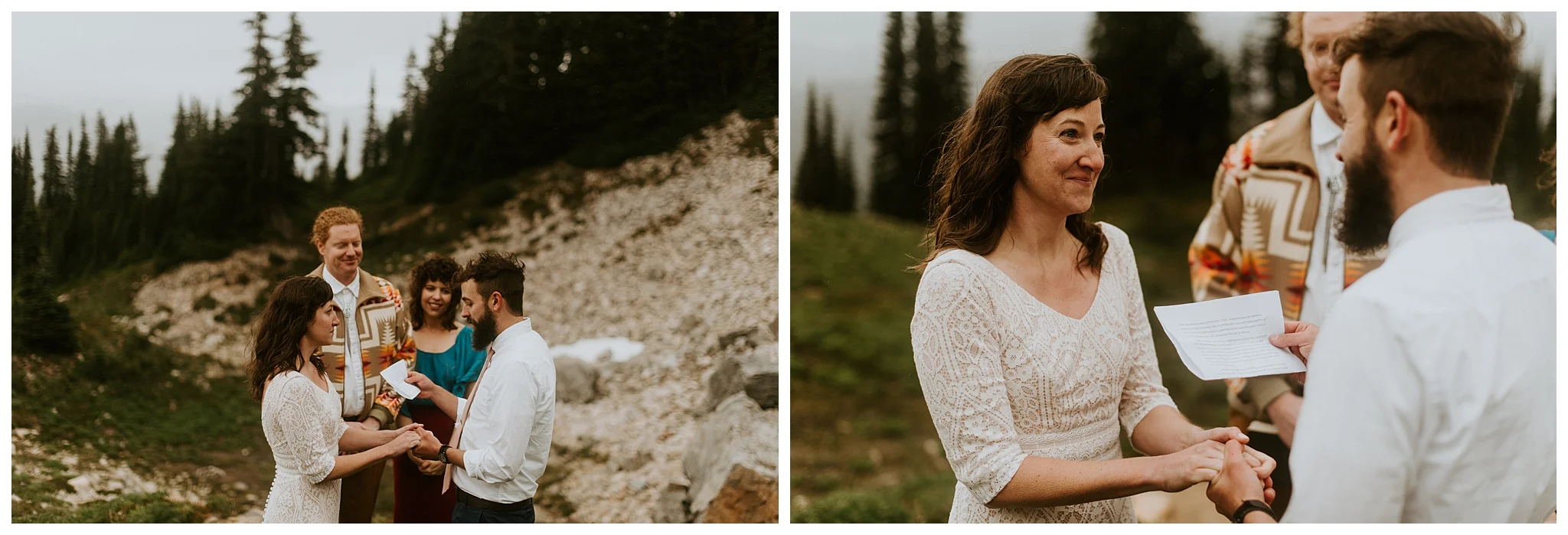 Pinnacle Peak Adventure Elopement at Mt. Rainier National Park by Seattle Elopement Photographer, Kamra Fuller Photography - Seattle Wedding Photographer