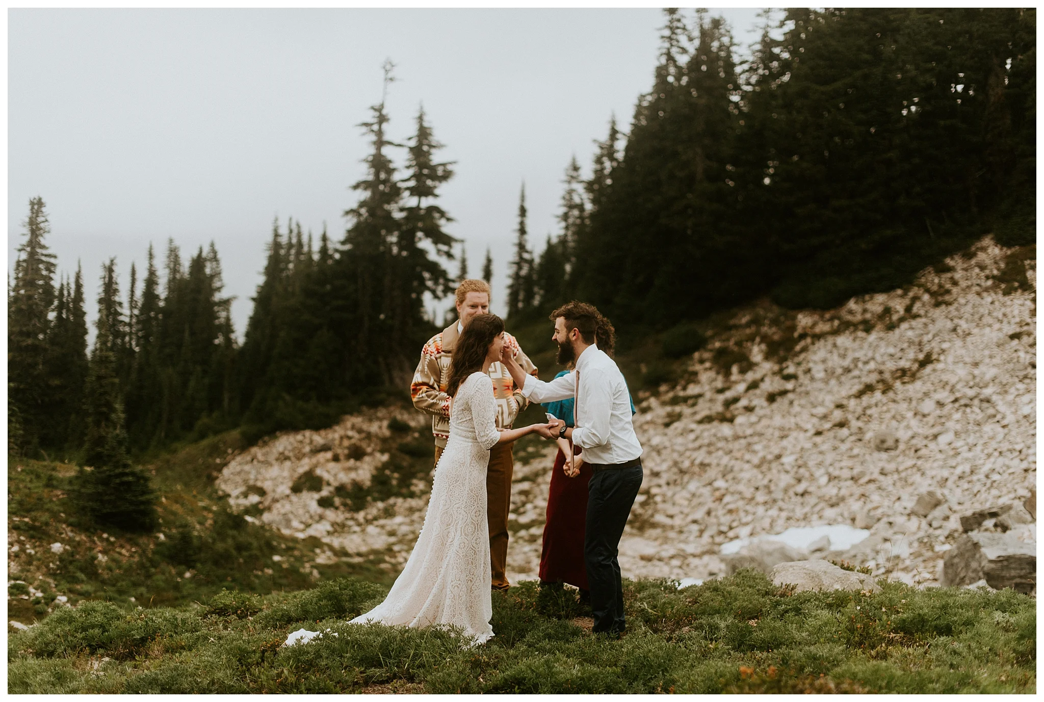 Pinnacle Peak Adventure Elopement at Mt. Rainier National Park by Seattle Elopement Photographer, Kamra Fuller Photography - Seattle Wedding Photographer