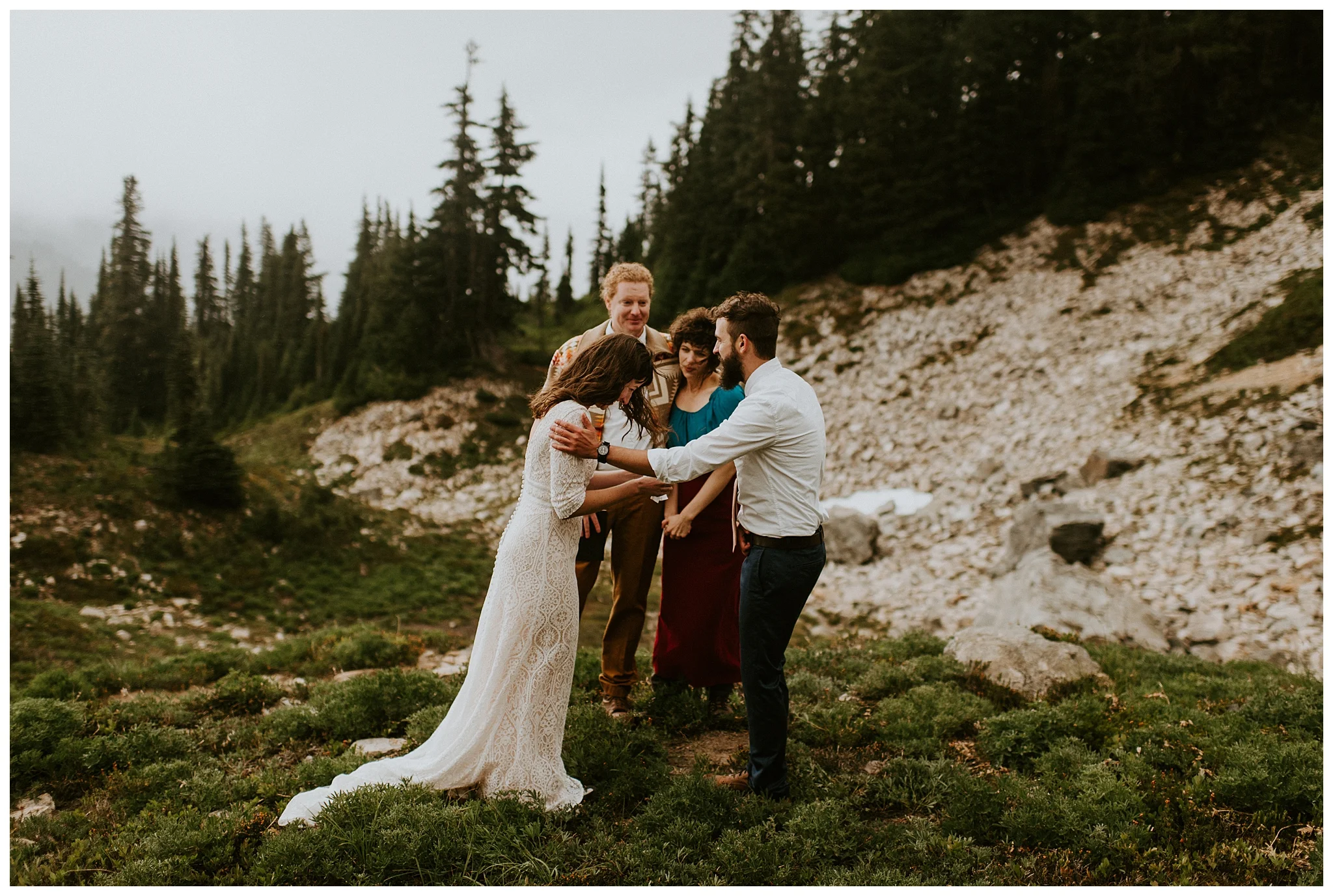 Pinnacle Peak Adventure Elopement at Mt. Rainier National Park by Seattle Elopement Photographer, Kamra Fuller Photography - Seattle Wedding Photographer