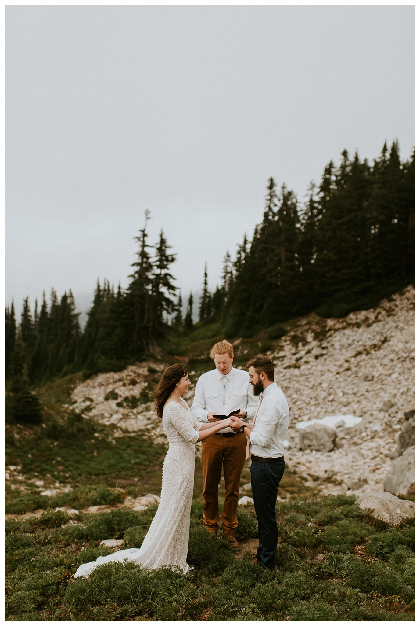 Pinnacle Peak Adventure Elopement at Mt. Rainier National Park by Seattle Elopement Photographer, Kamra Fuller Photography - Seattle Wedding Photographer