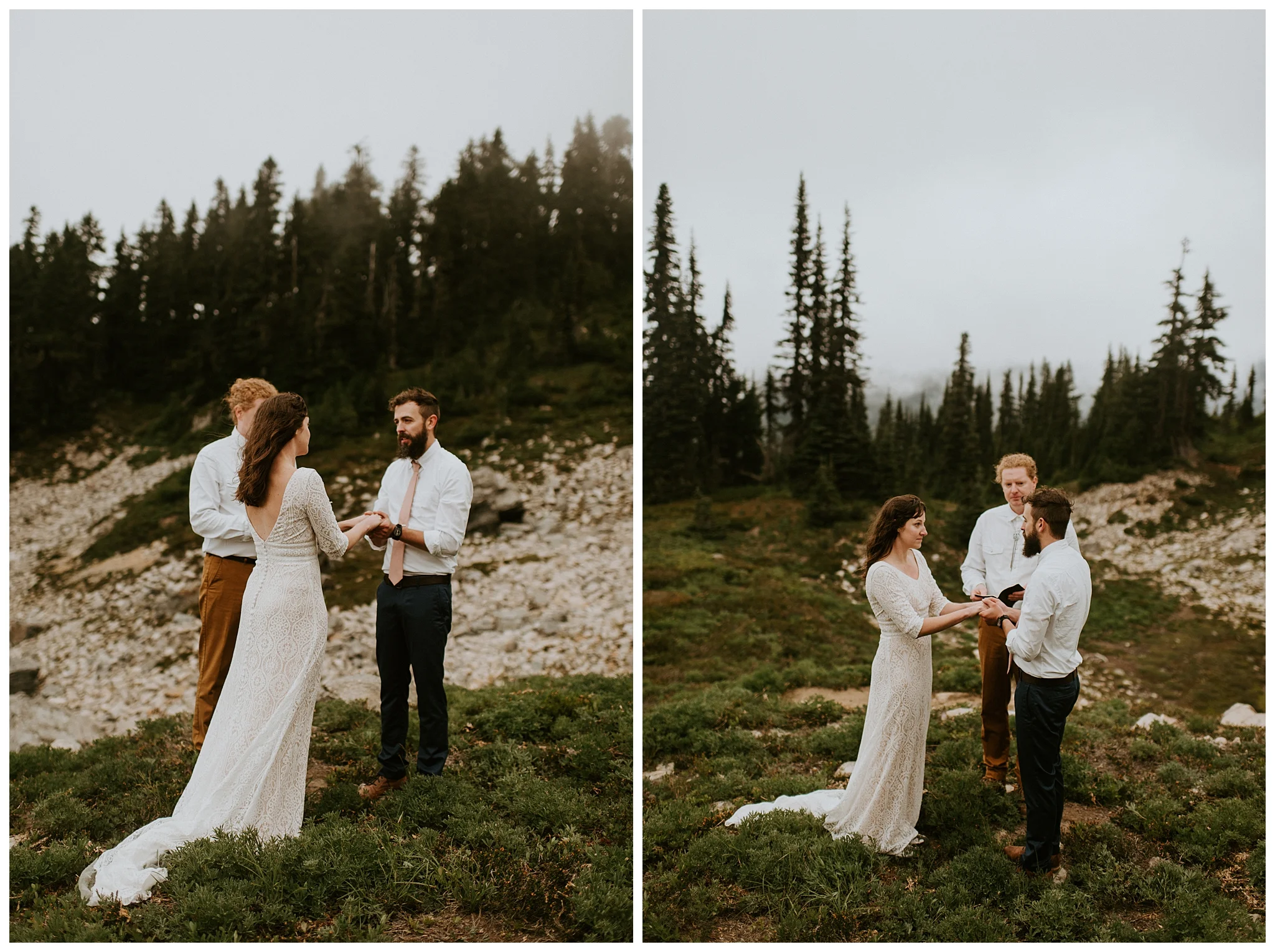 Pinnacle Peak Adventure Elopement at Mt. Rainier National Park by Seattle Elopement Photographer, Kamra Fuller Photography - Seattle Wedding Photographer