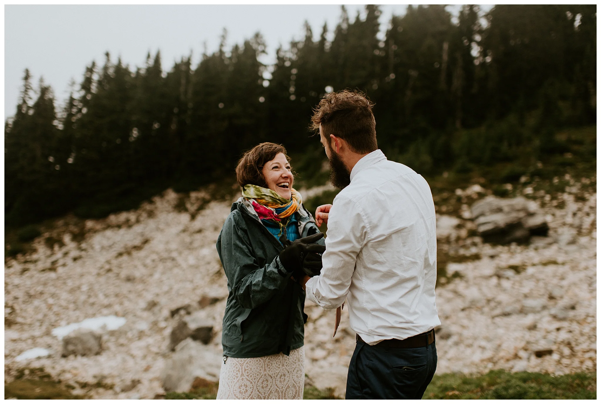 Pinnacle Peak Adventure Elopement at Mt. Rainier National Park by Seattle Elopement Photographer, Kamra Fuller Photography - Seattle Wedding Photographer
