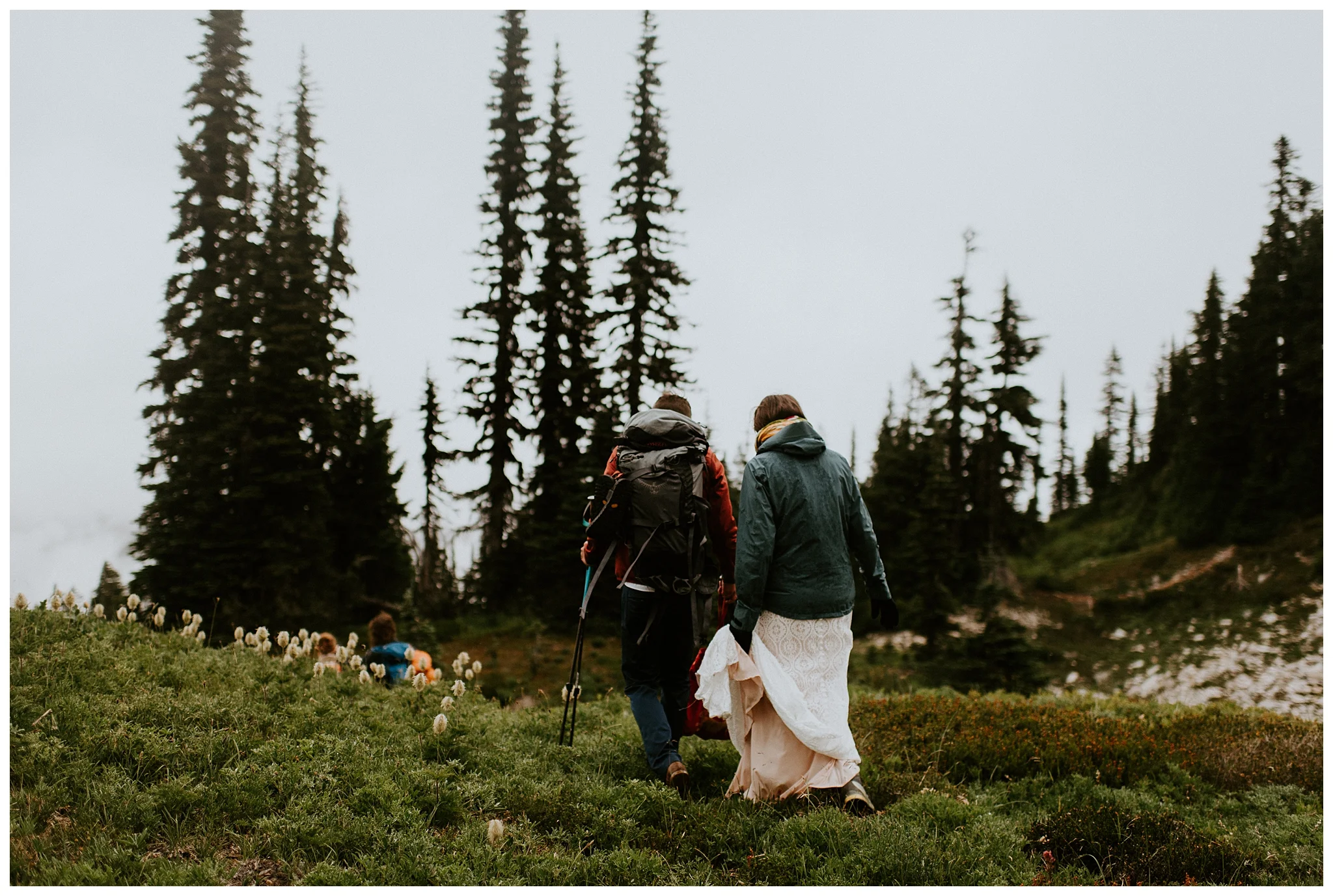Pinnacle Peak Adventure Elopement at Mt. Rainier National Park by Seattle Elopement Photographer, Kamra Fuller Photography - Seattle Wedding Photographer