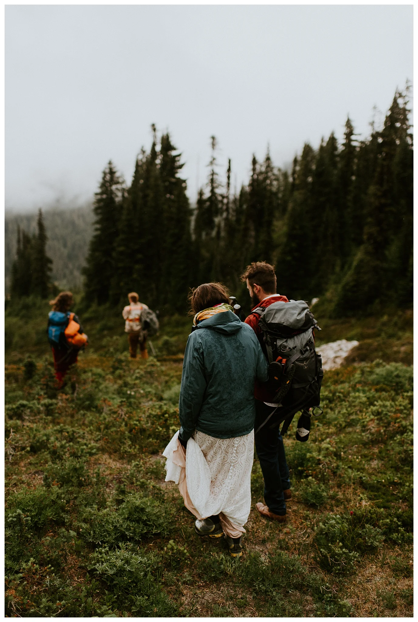 Pinnacle Peak Adventure Elopement at Mt. Rainier National Park by Seattle Elopement Photographer, Kamra Fuller Photography - Seattle Wedding Photographer