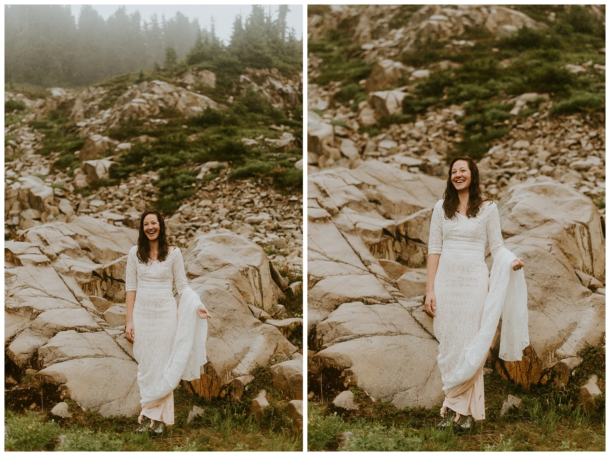 Pinnacle Peak Adventure Elopement at Mt. Rainier National Park by Seattle Elopement Photographer, Kamra Fuller Photography - Seattle Wedding Photographer