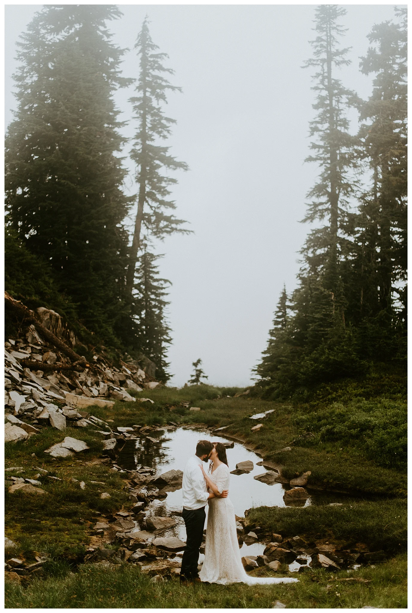 Pinnacle Peak Adventure Elopement at Mt. Rainier National Park by Seattle Elopement Photographer, Kamra Fuller Photography - Seattle Wedding Photographer