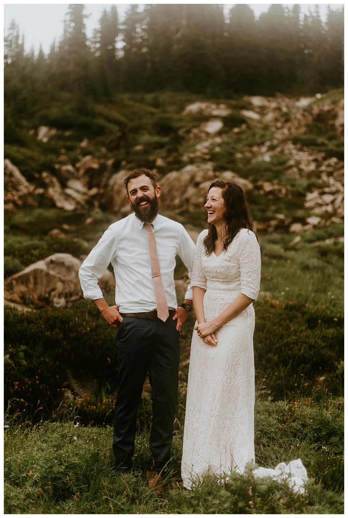 Pinnacle Peak Adventure Elopement at Mt. Rainier National Park by Seattle Elopement Photographer, Kamra Fuller Photography - Seattle Wedding Photographer