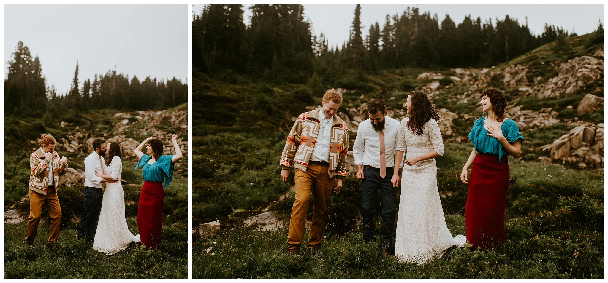Pinnacle Peak Adventure Elopement at Mt. Rainier National Park by Seattle Elopement Photographer, Kamra Fuller Photography - Seattle Wedding Photographer