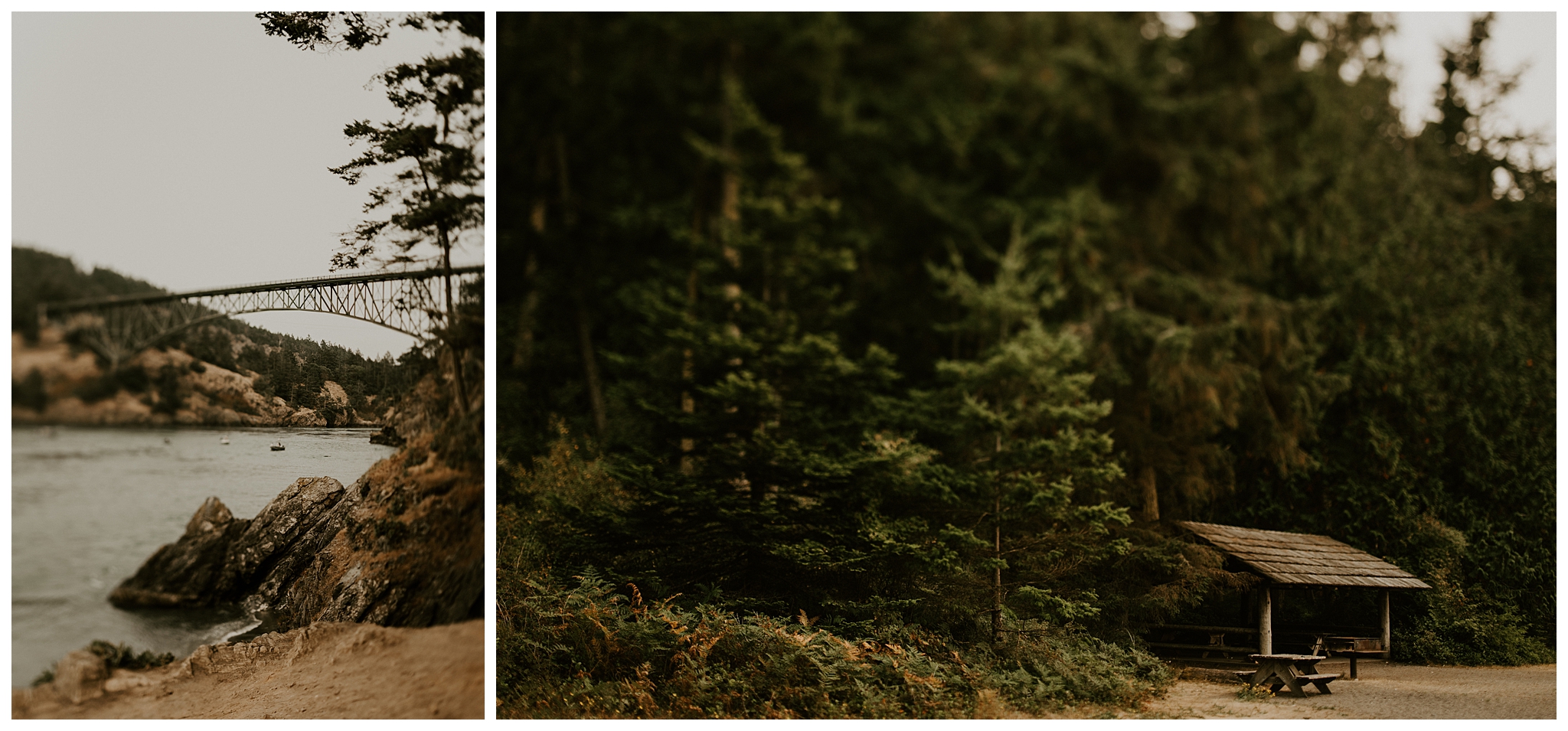 Moody Deception Pass State Park Elopement by Seattle Wedding Photographer, Kamra Fuller Photography