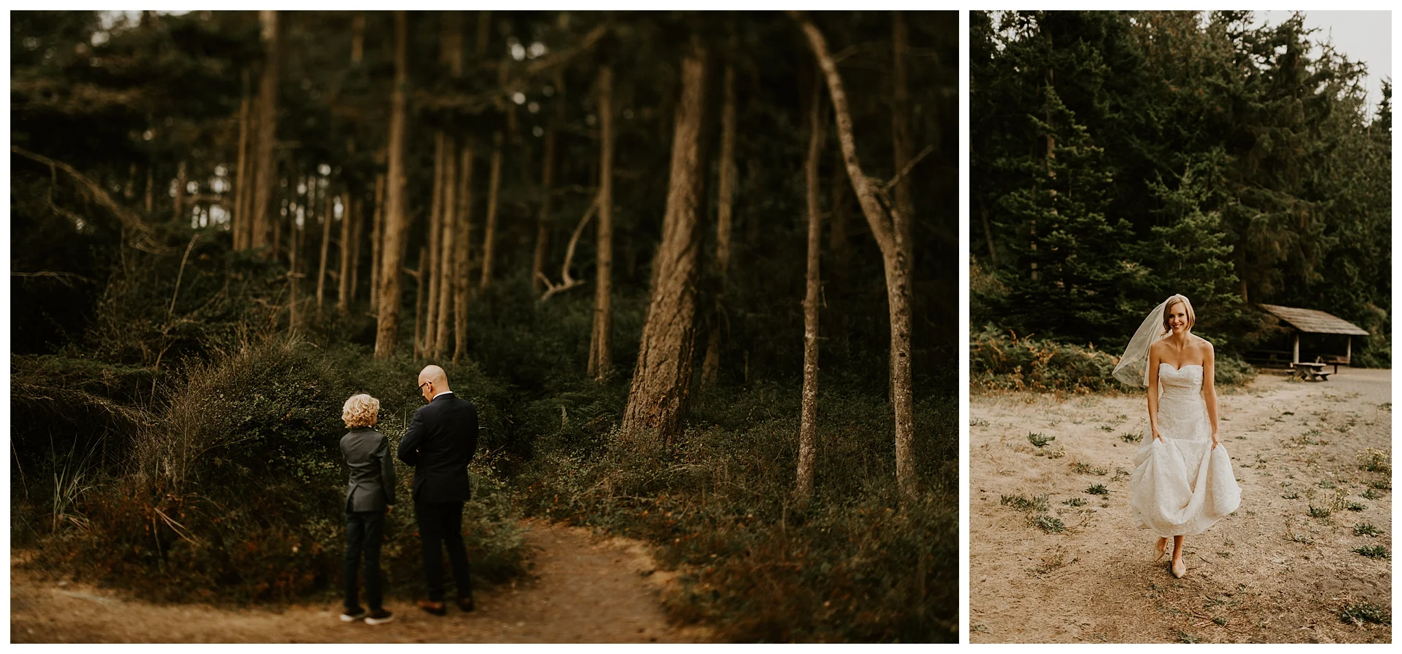 Moody Deception Pass State Park Elopement by Seattle Wedding Photographer, Kamra Fuller Photography