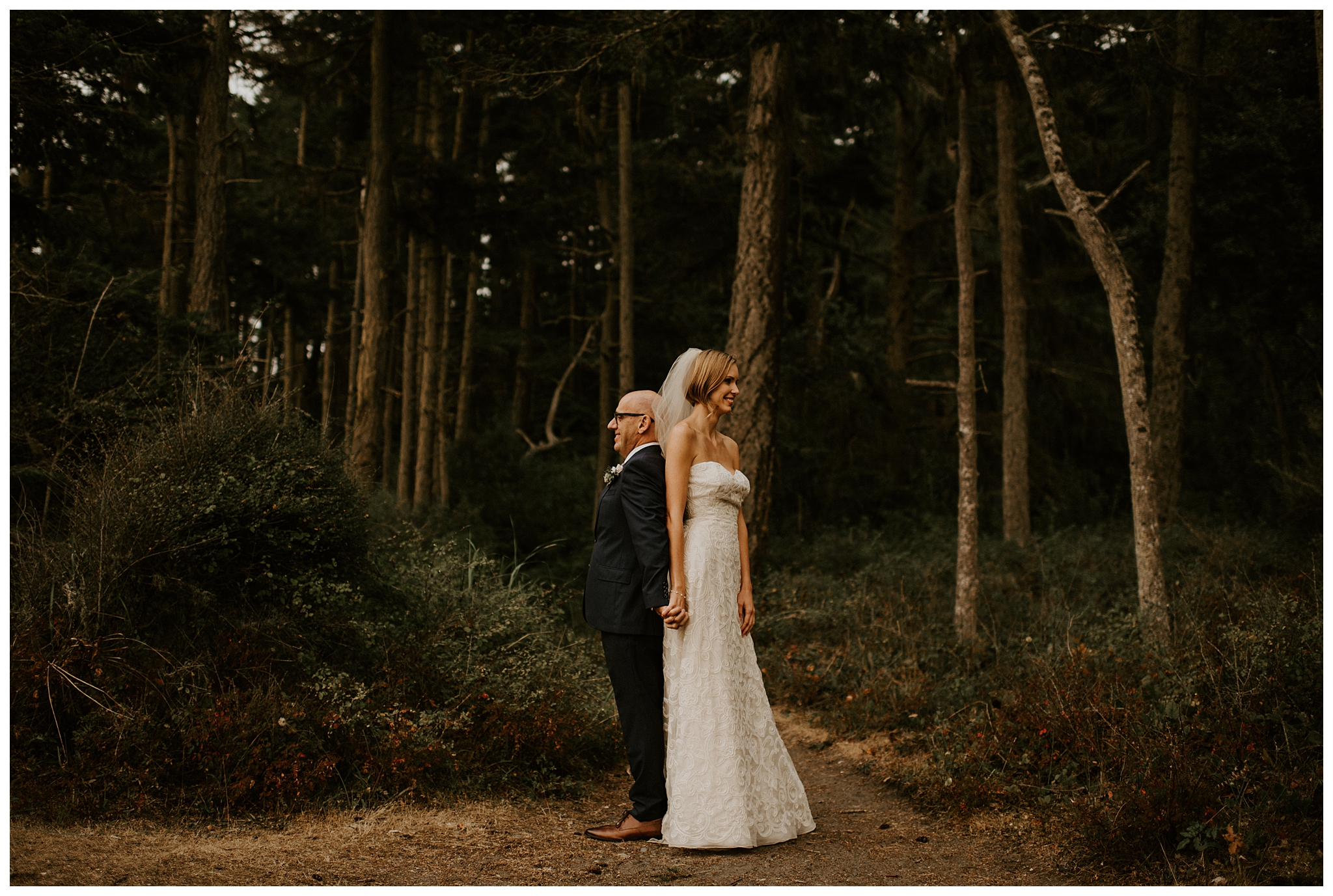 Moody Deception Pass State Park Elopement by Seattle Wedding Photographer, Kamra Fuller Photography